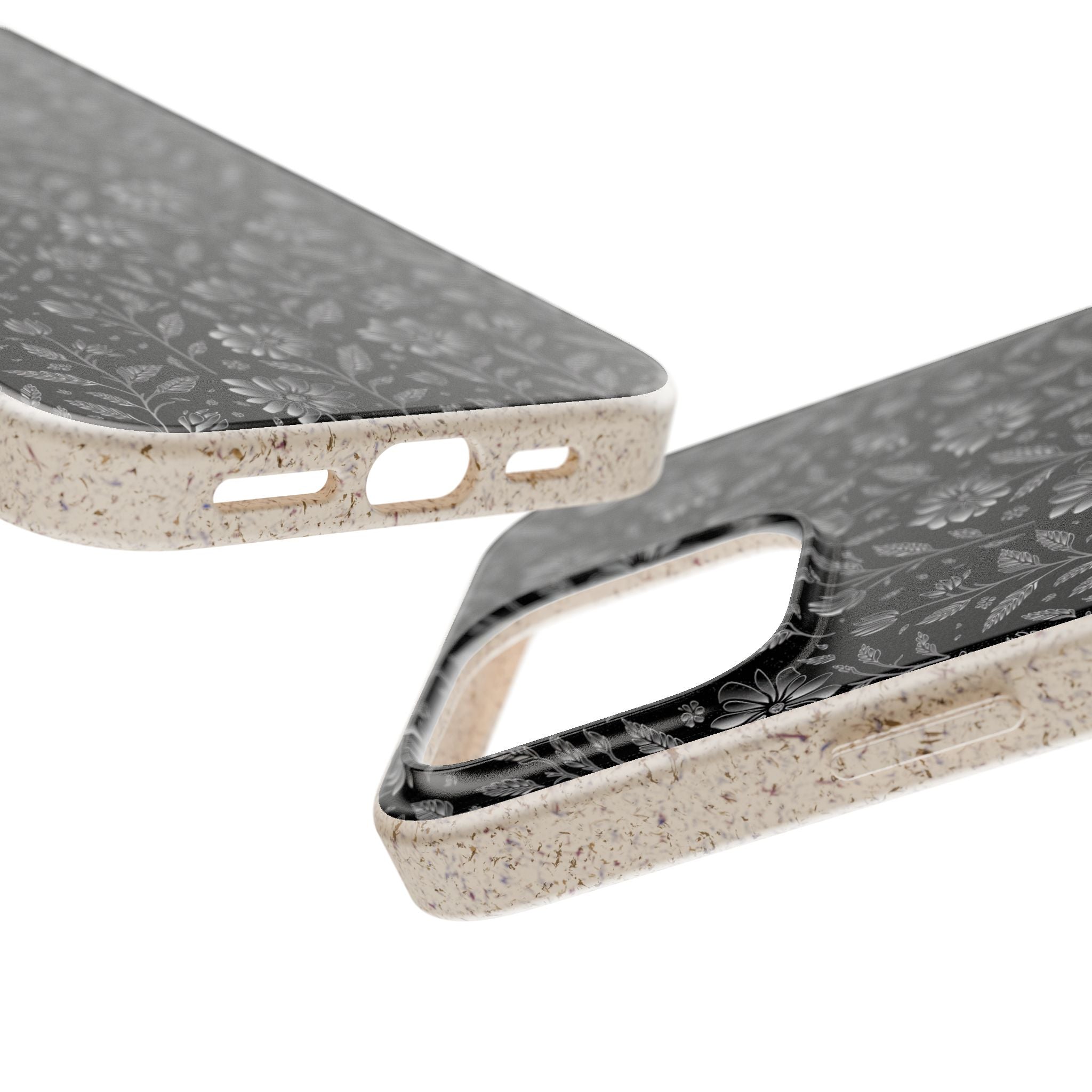 Eco-Friendly Floral Phone Case, Biodegradable iPhone Case, Sustainable Fashion Accessory, Nature Lover Gift, Eco-Conscious Phone Cover