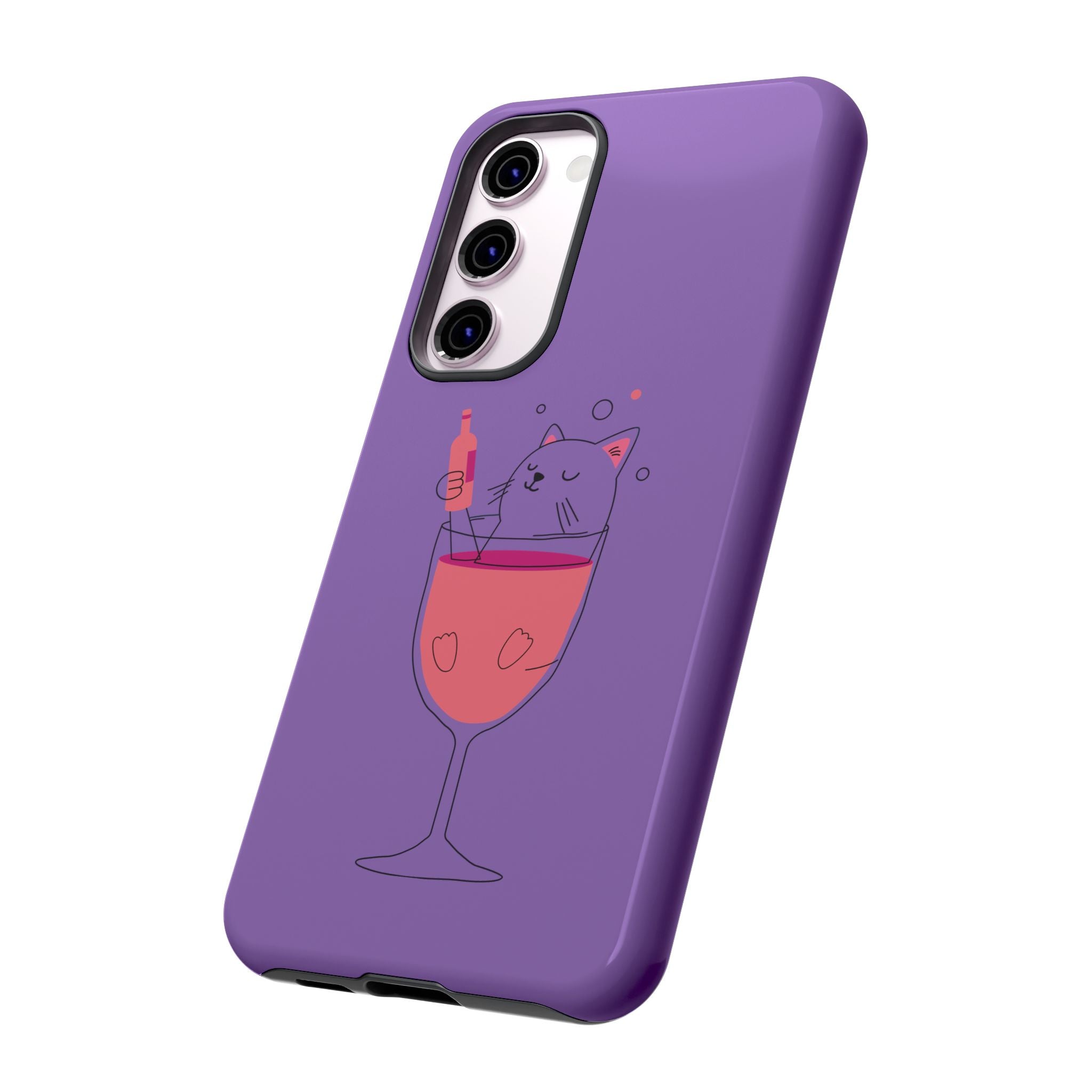 Cute Cat Phone Case, Fun Gift for Cat Lovers, Colorful Phone Cover, Pet Lover Accessory, Unique Cat Themed Case