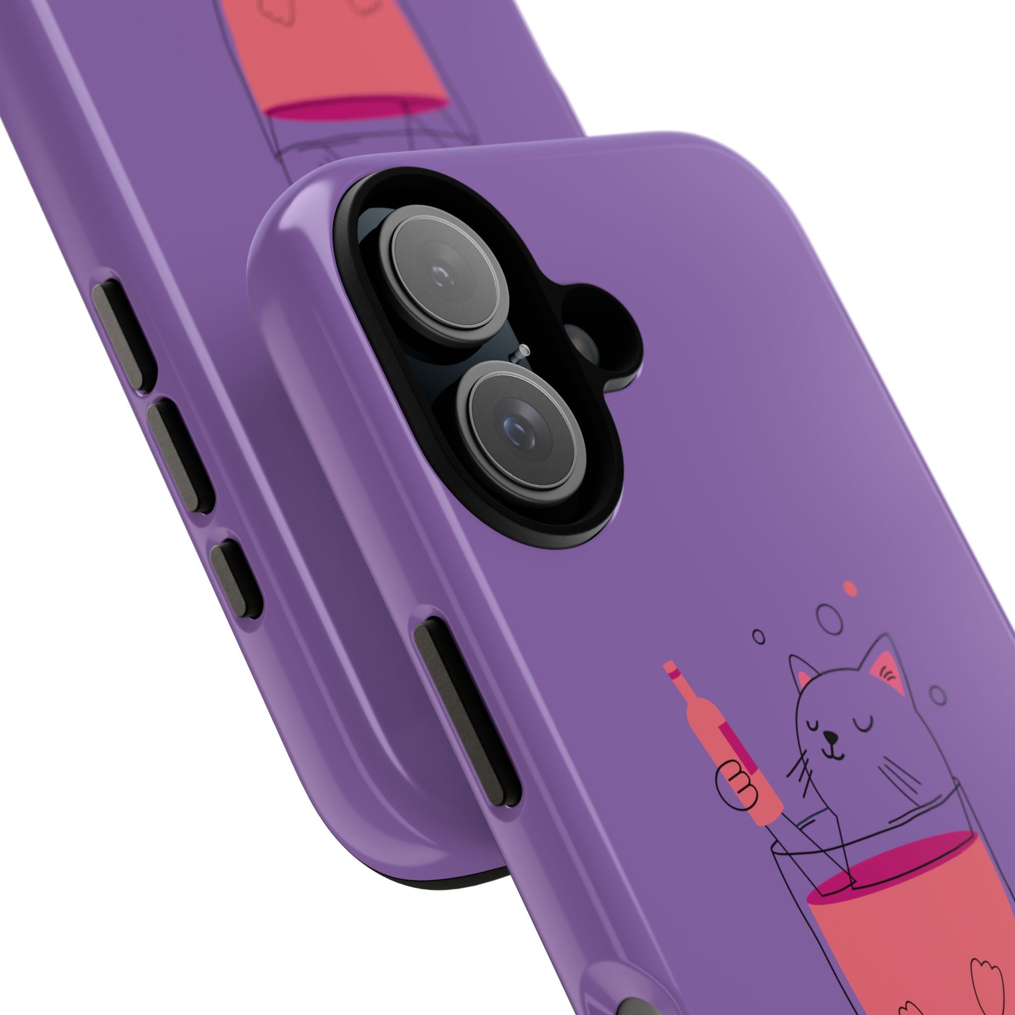 Cute Cat Phone Case, Fun Gift for Cat Lovers, Colorful Phone Cover, Pet Lover Accessory, Unique Cat Themed Case