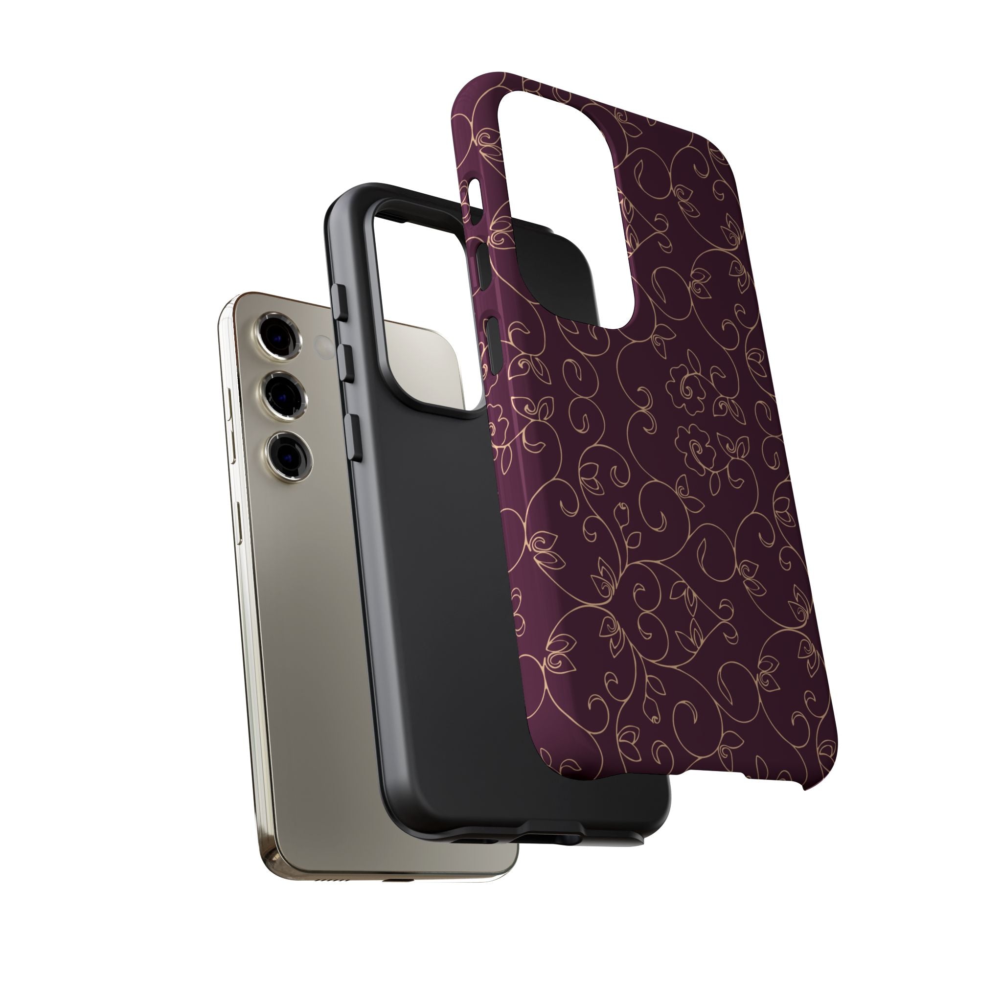 Elegant Floral Phone Case | Durable Mobile Cover, Gift for Her, Floral Design, Stylish Accessory, Phone Protection
