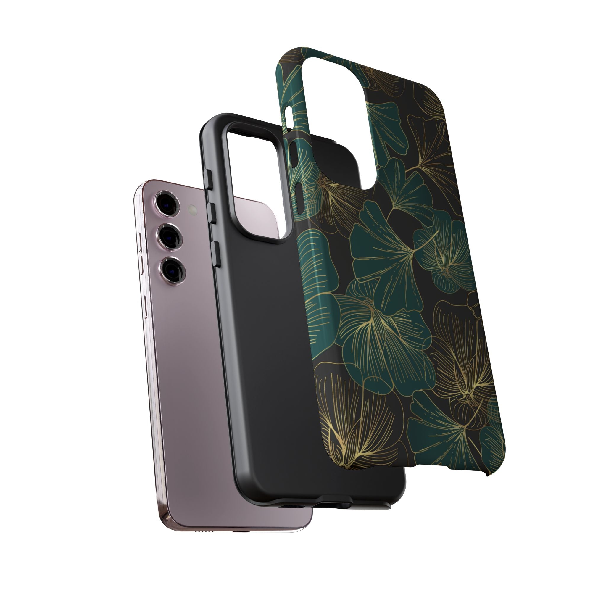 Floral Phone Case - Tough Cases, Protective Cover, Stylish Accessory, Gift for Her, Nature-Inspired Design