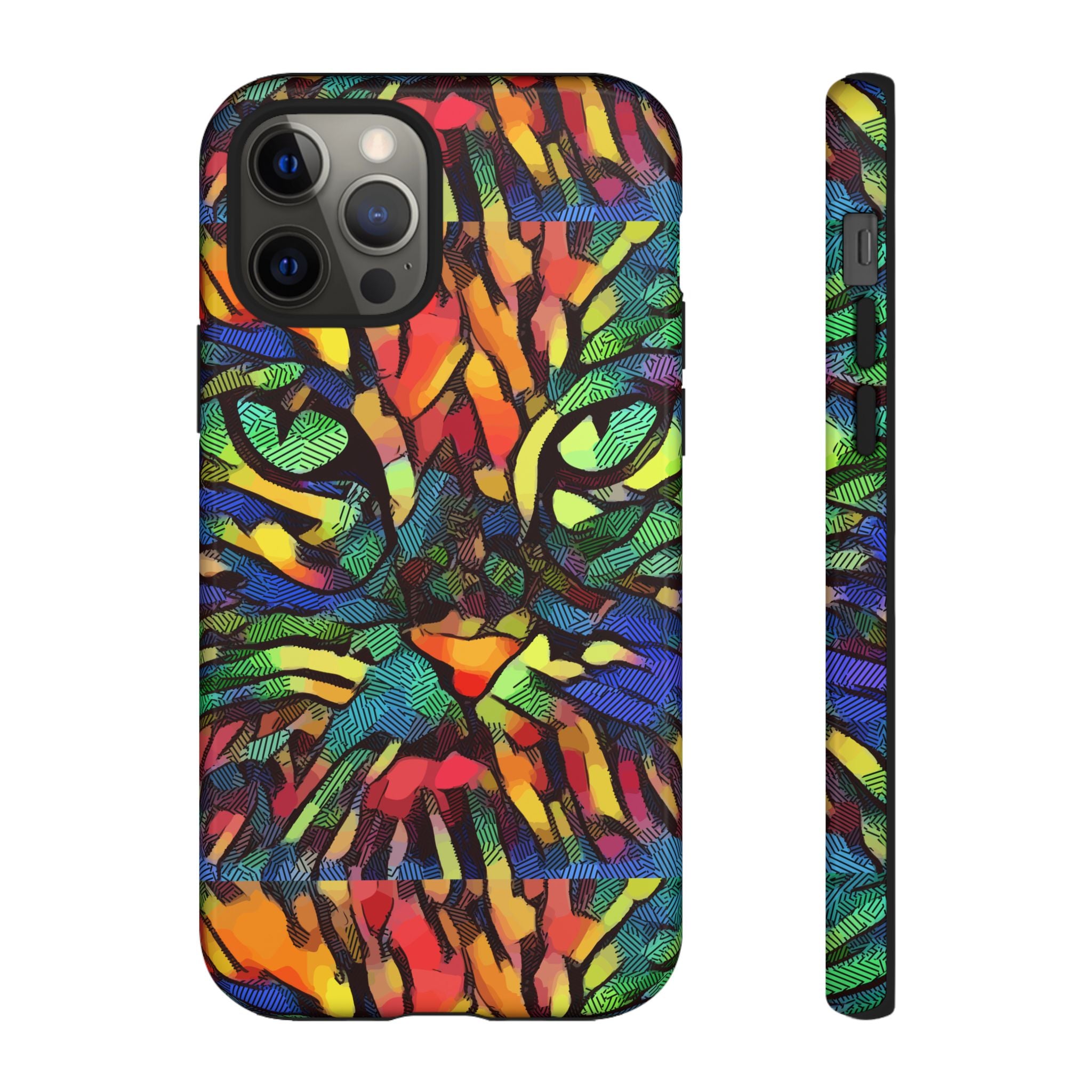 Colorful Phone Cases for Vibrant Style - Tough Cases, Unique Gifts, Animal Print, Artistic Design, Phone Accessories, Eco-Friendly