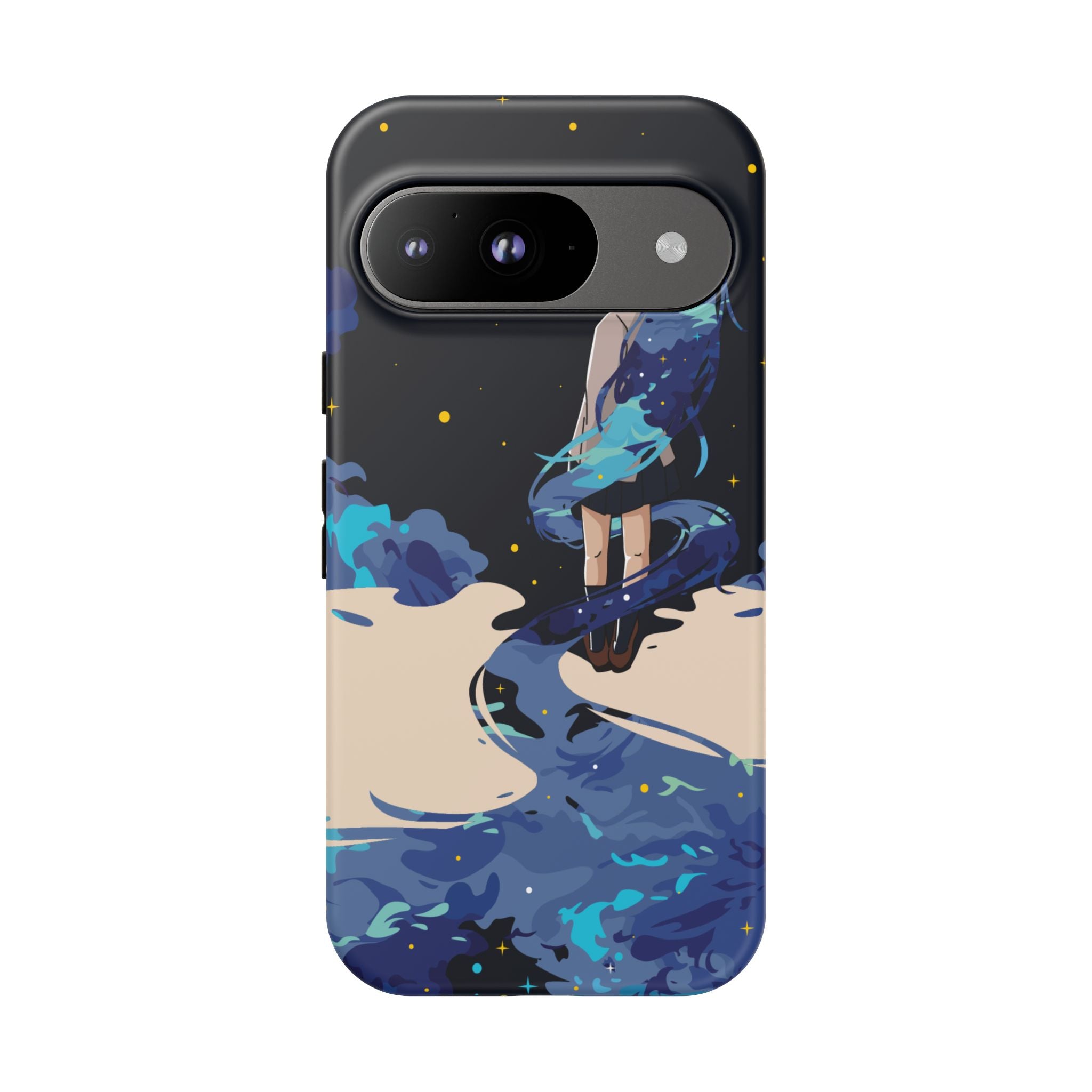 Galaxy-Inspired Phone Case, Celestial Design, Tough Phone Cover, Gift for Space Lovers, Artsy Accessories, Unique Merchandise