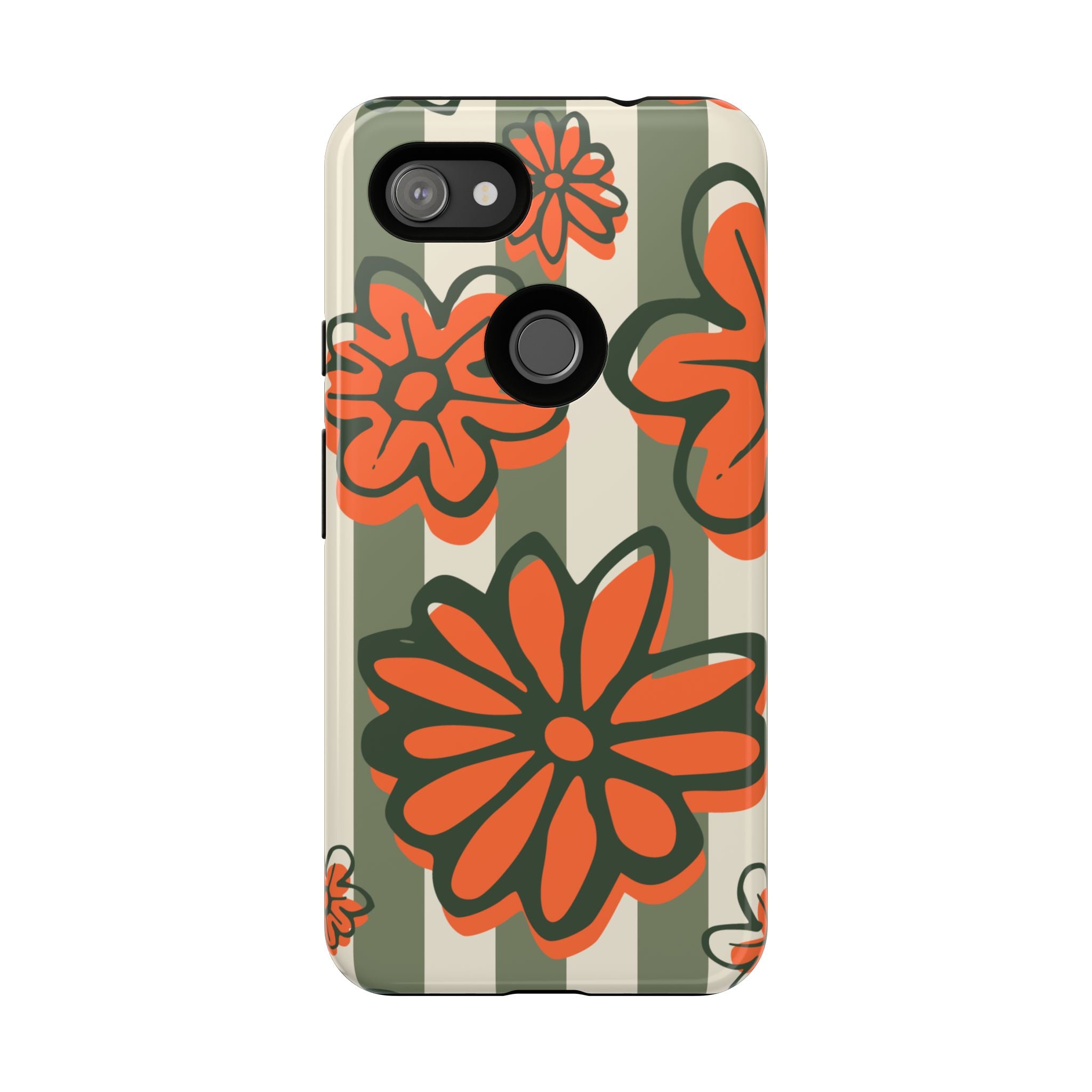 Floral Tough Phone Case - Trendy Protector for Pet Lovers, Super Cute Gift, Floral Design, Stylish Phone Cover, Unique Accessory