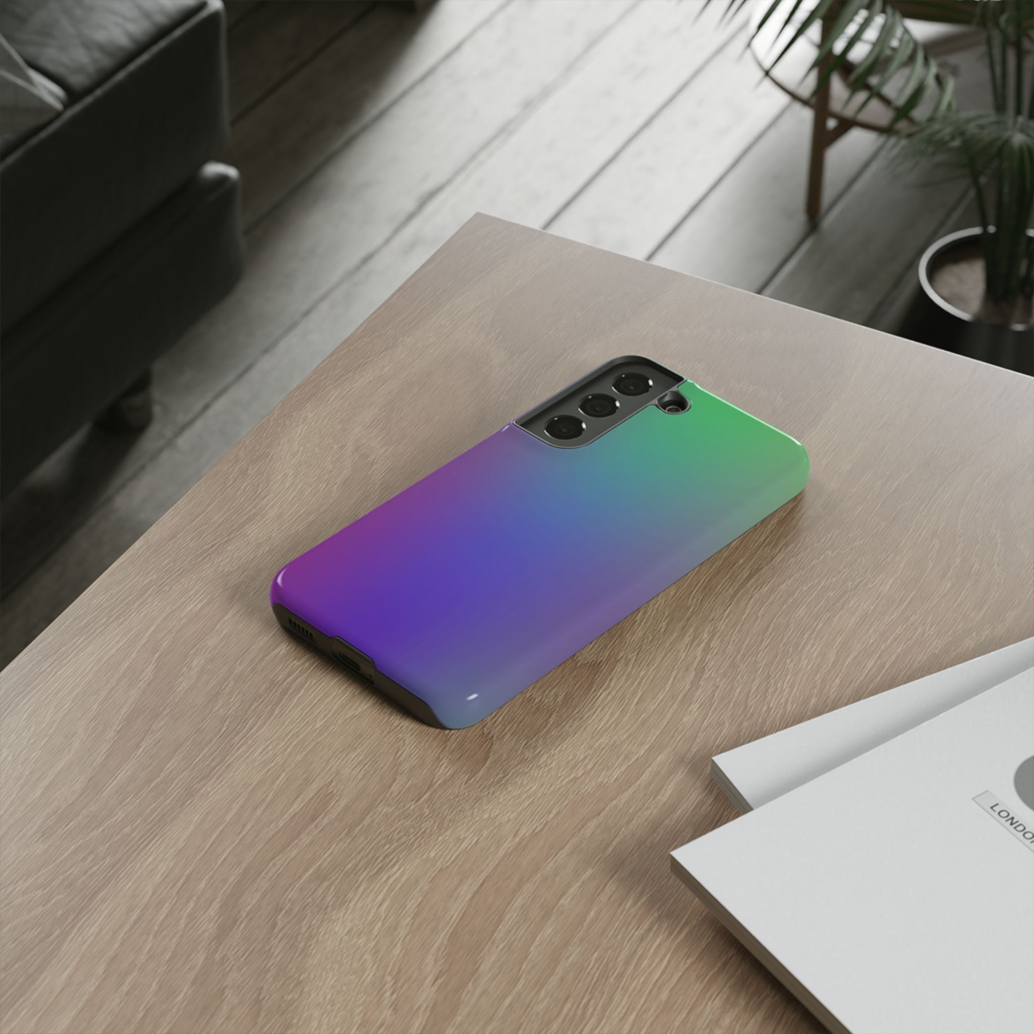 Gradient Phone Case, Durable Phone Protector, Trendy Cell Phone Accessory, Gift for Tech Lovers, Stylish Mobile Case