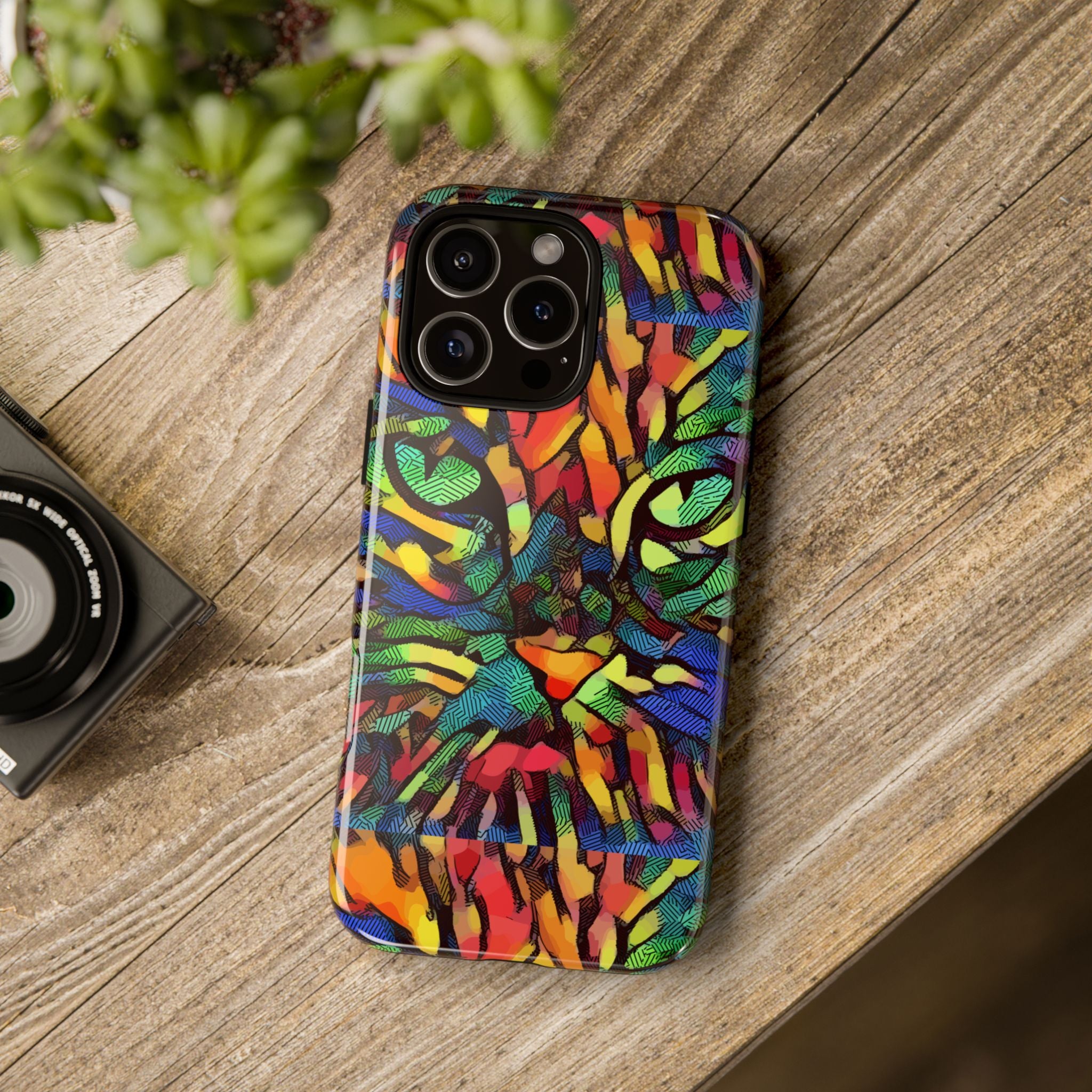 Colorful Phone Cases for Vibrant Style - Tough Cases, Unique Gifts, Animal Print, Artistic Design, Phone Accessories, Eco-Friendly