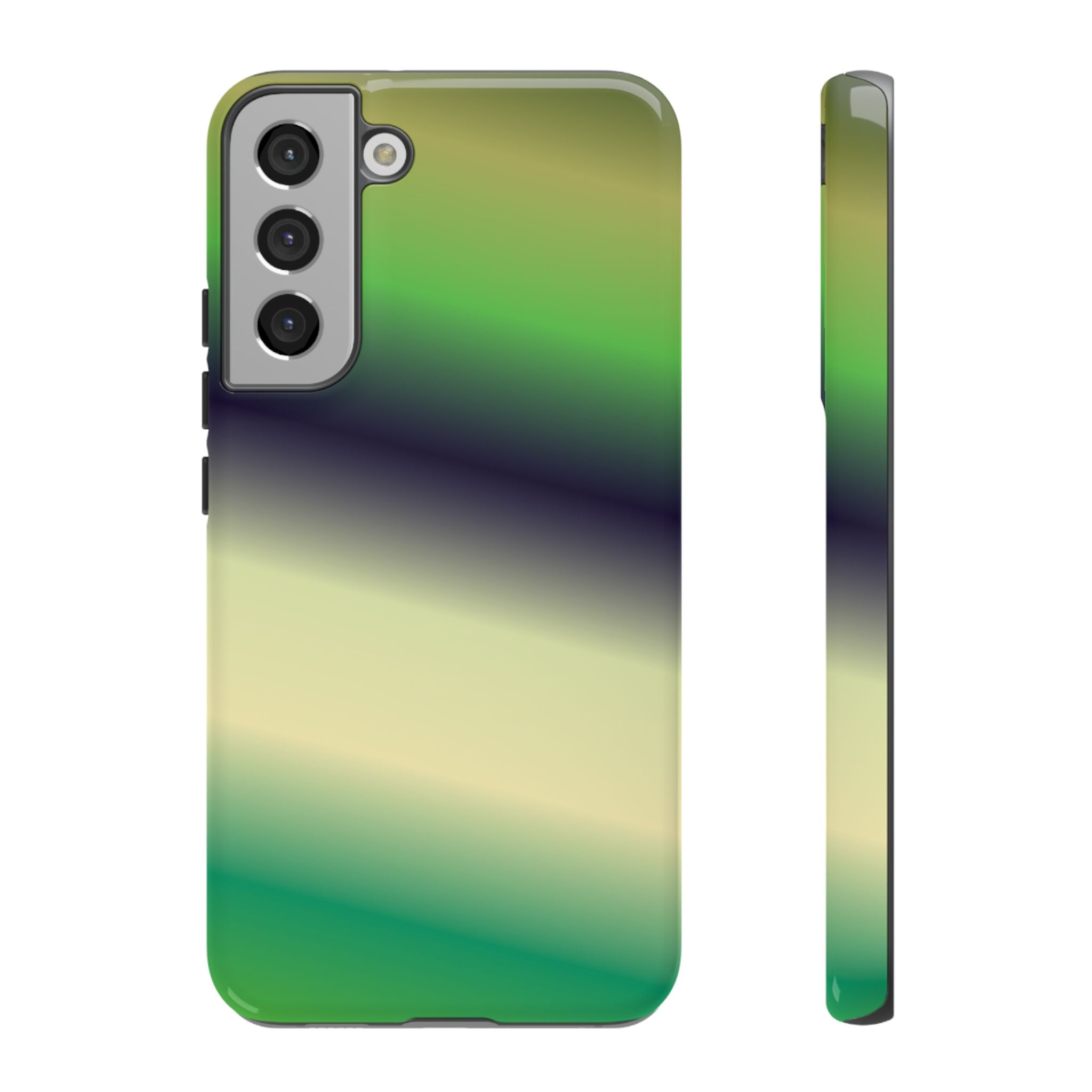 Gradient Phone Case - Tough Cases, Unique Cell Phone Cover, Stylish Tech Accessories, Green and Black Gradient, Perfect Gift