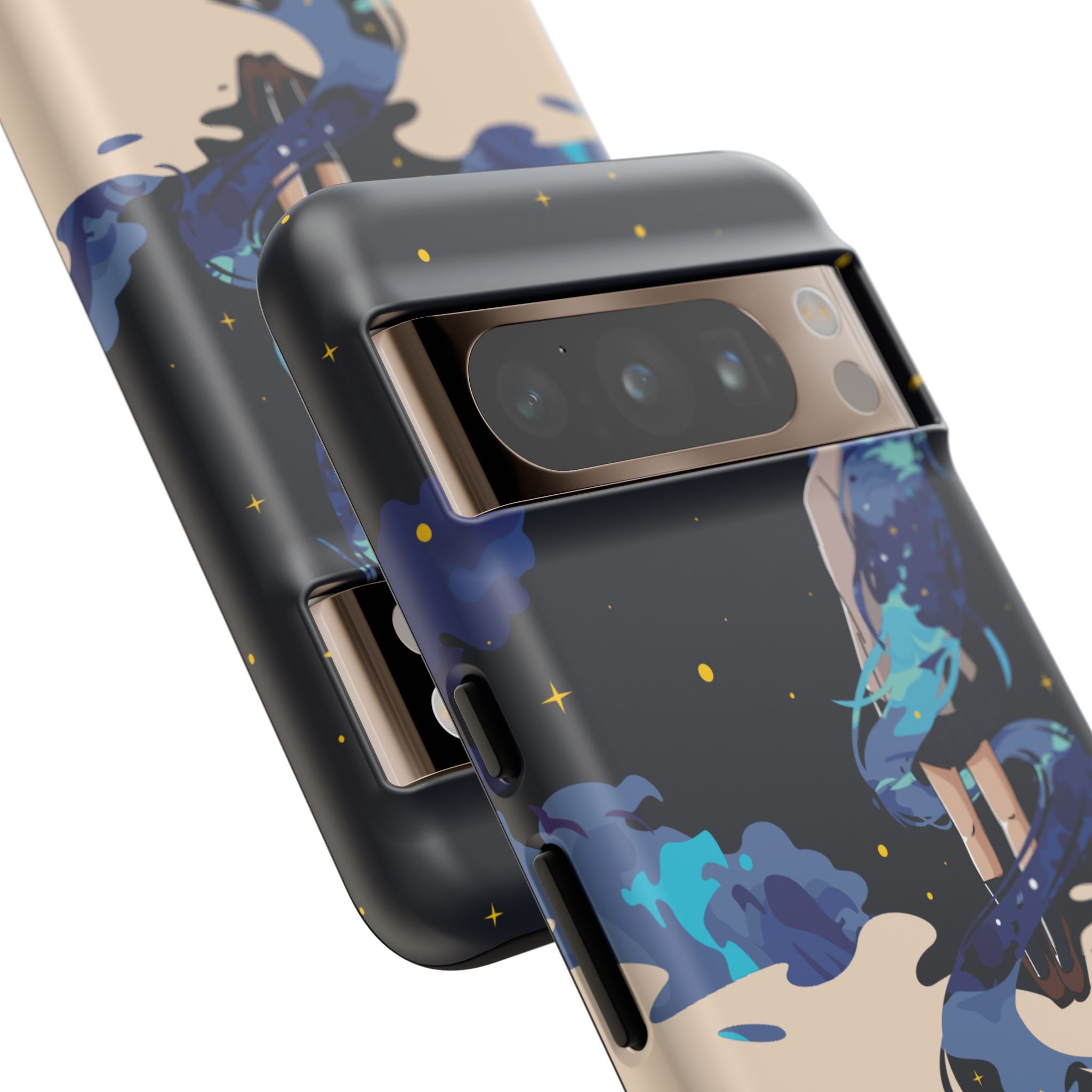 Galaxy-Inspired Phone Case, Celestial Design, Tough Phone Cover, Gift for Space Lovers, Artsy Accessories, Unique Merchandise