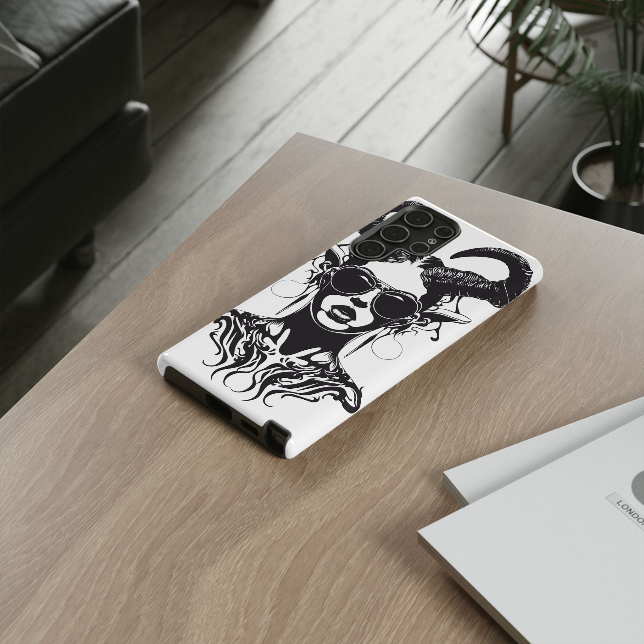 Tough Cases: Stylish Phone Case with Edgy Design, Protective Cover, Gift for Her, Trendy Accessories, Unique Art, Holiday Present