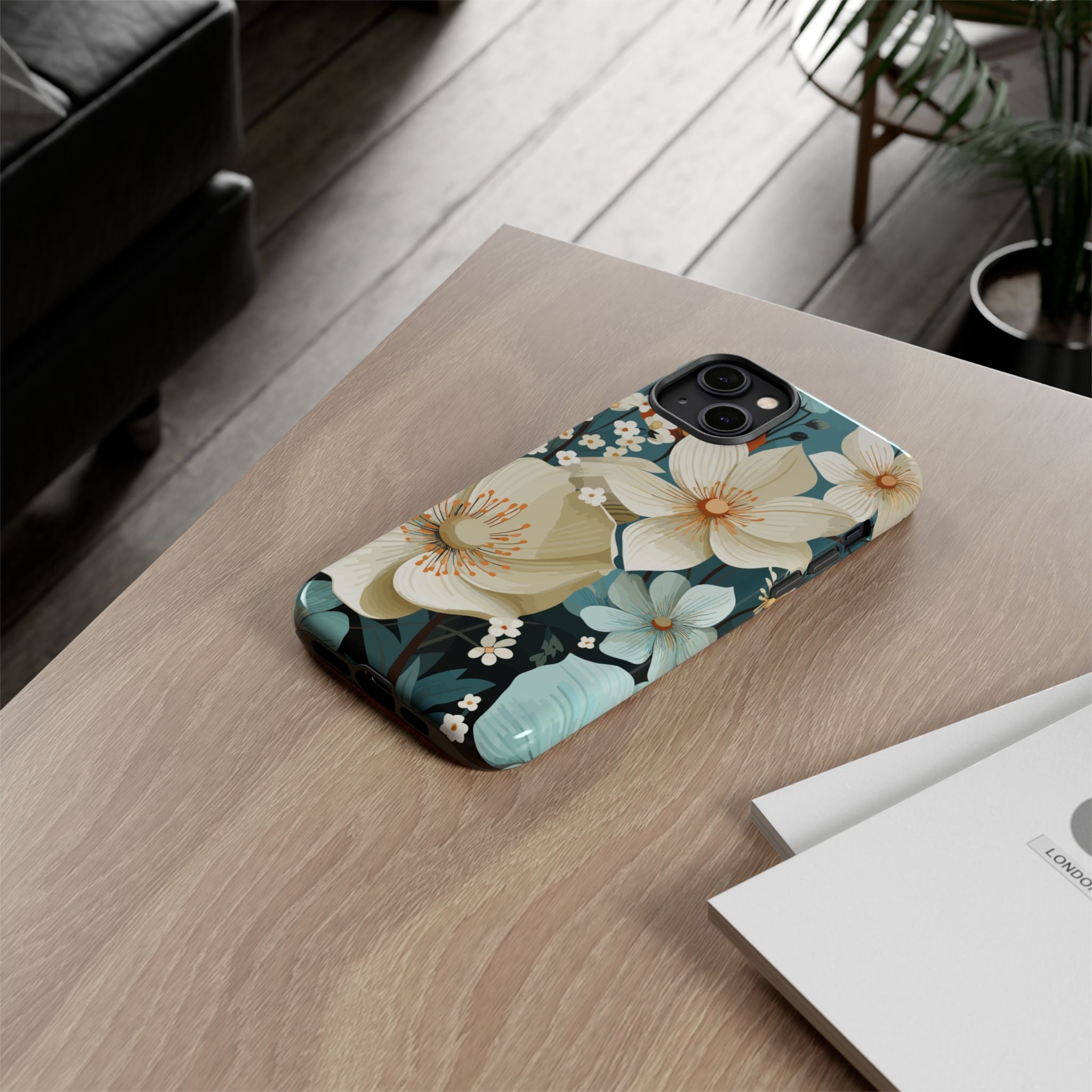 Floral Phone Case, Stylish Tough Cases with Botanical Design, Flower Print Phone Cover, Gifts for Nature Lovers, Eco-Friendly Mobile Cover