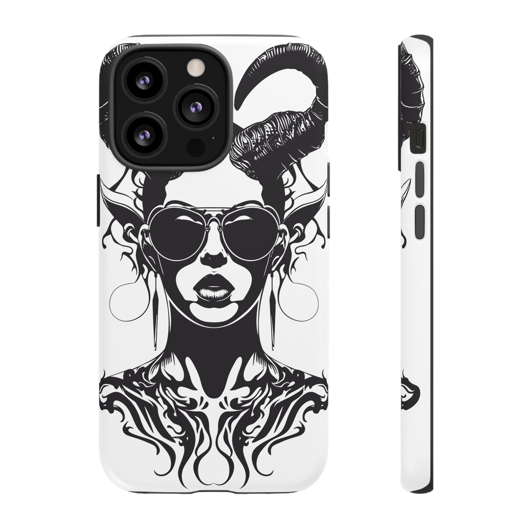 Tough Cases: Stylish Phone Case with Edgy Design, Protective Cover, Gift for Her, Trendy Accessories, Unique Art, Holiday Present