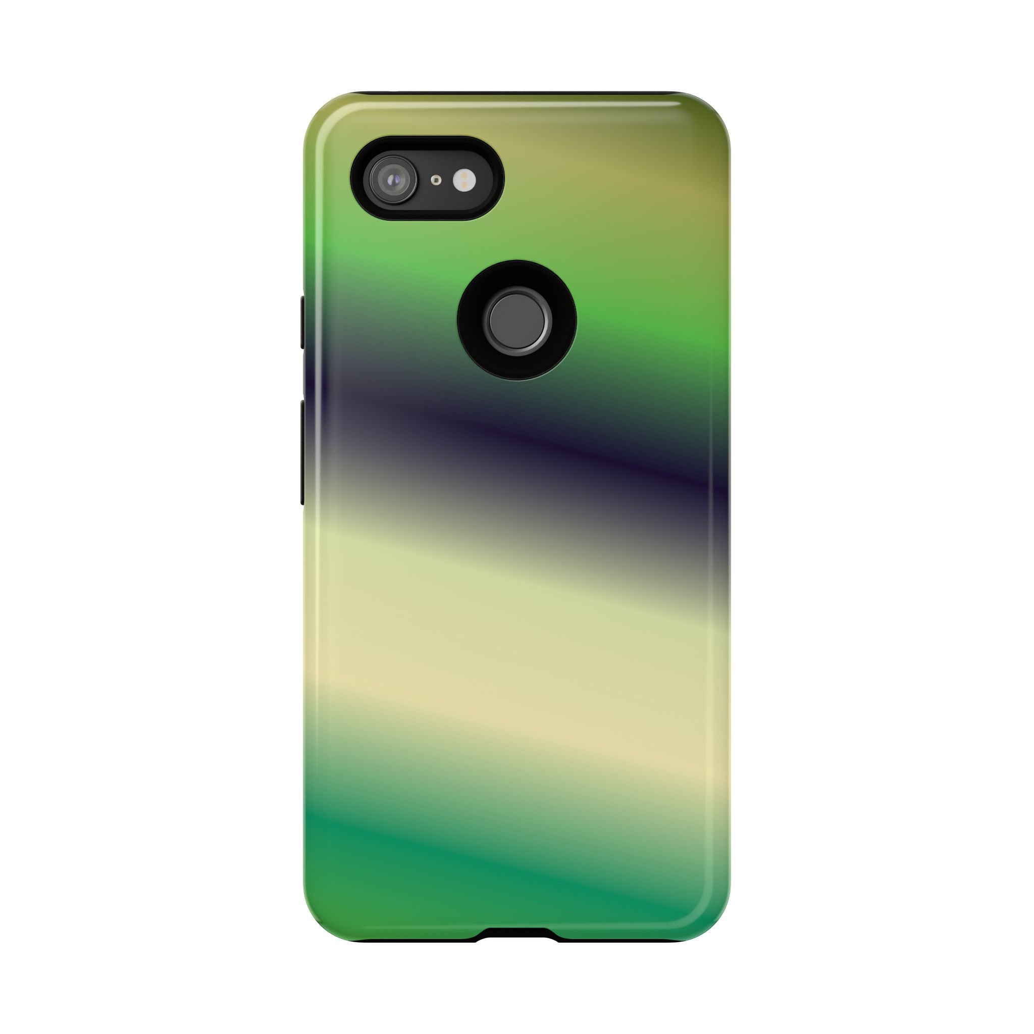 Gradient Phone Case - Tough Cases, Unique Cell Phone Cover, Stylish Tech Accessories, Green and Black Gradient, Perfect Gift