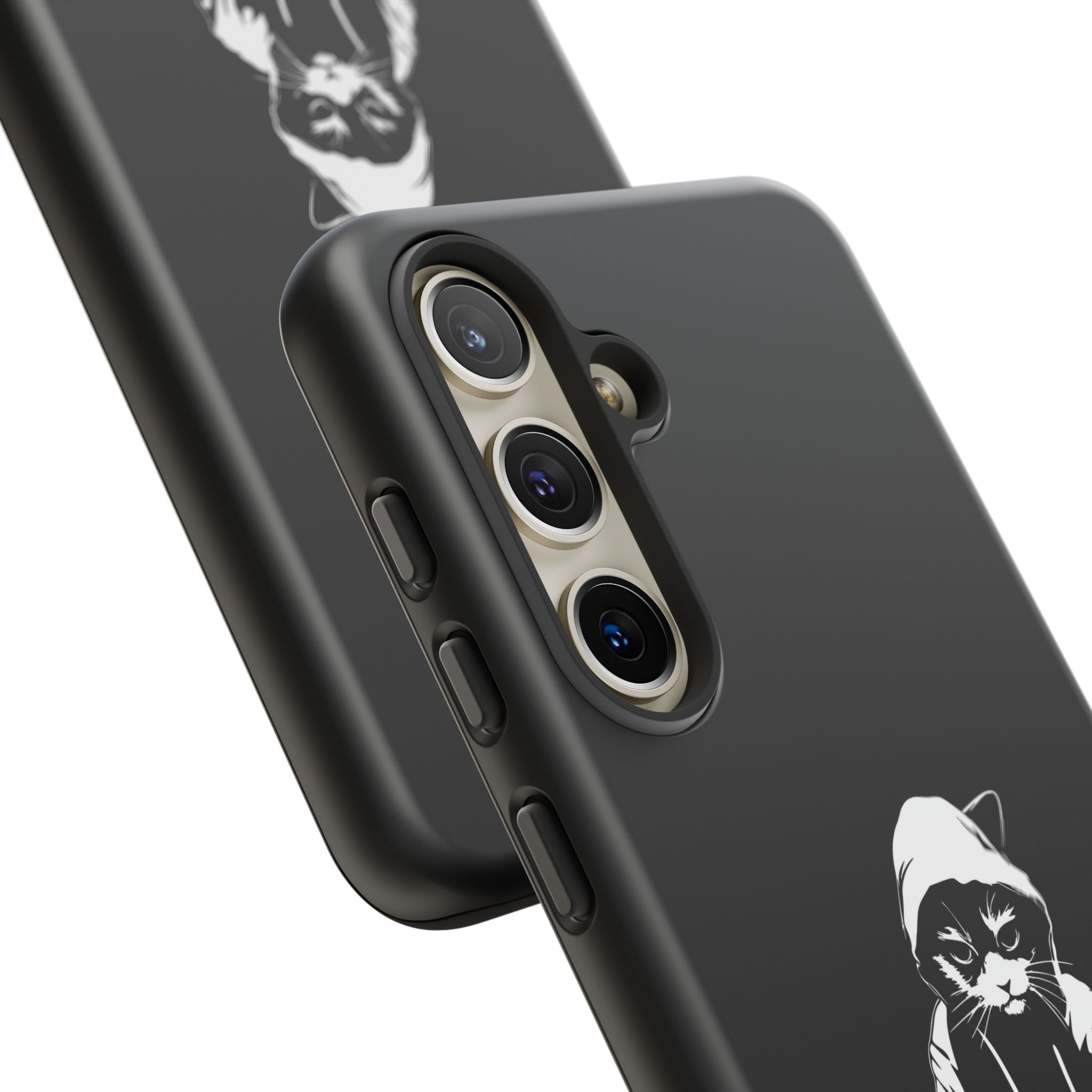 DJ Cat Phone Case, Tough Phone Cover, Pet Lover Gift, Music Enthusiast Accessory, Cute Cat Decor, Unique Case Design