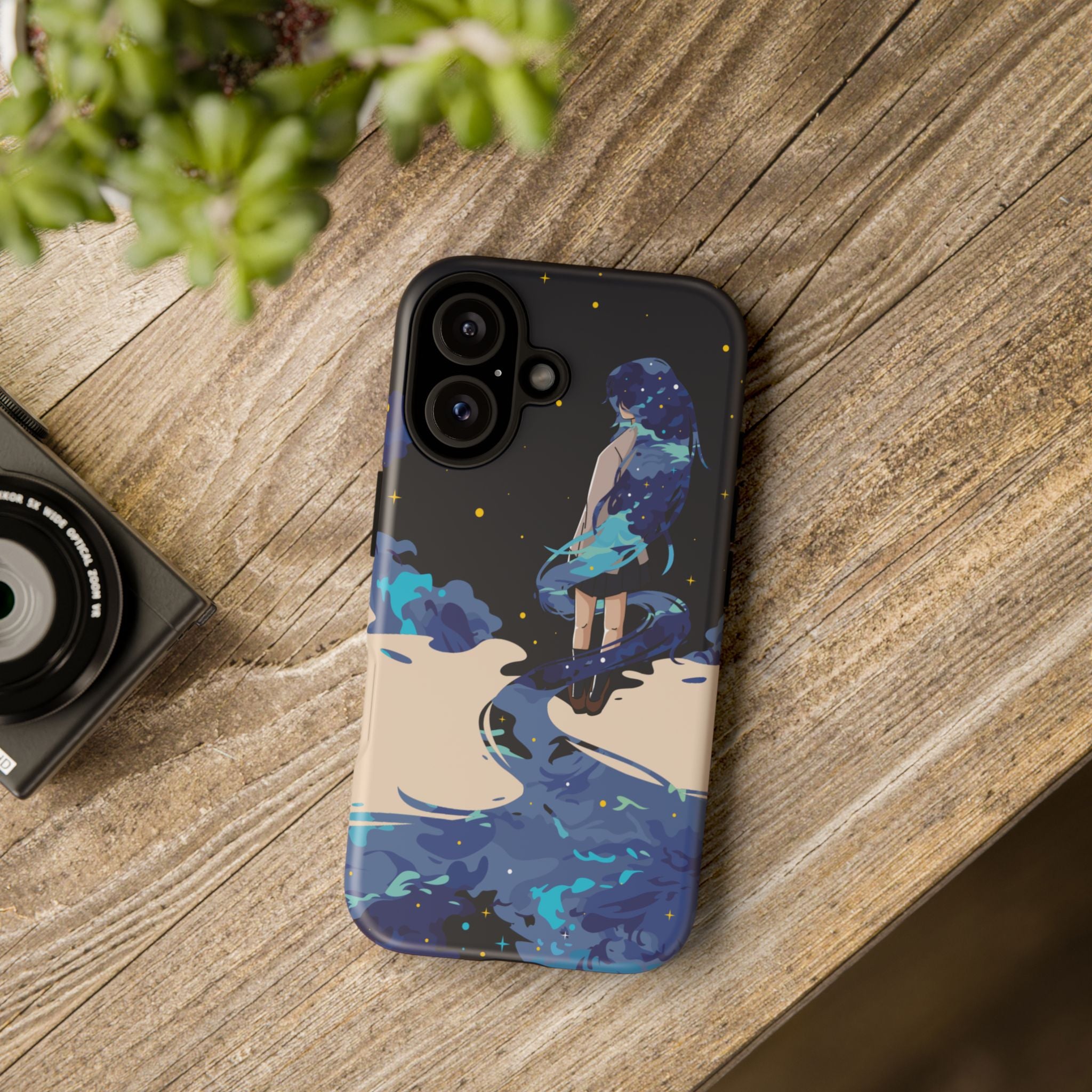 Galaxy-Inspired Phone Case, Celestial Design, Tough Phone Cover, Gift for Space Lovers, Artsy Accessories, Unique Merchandise