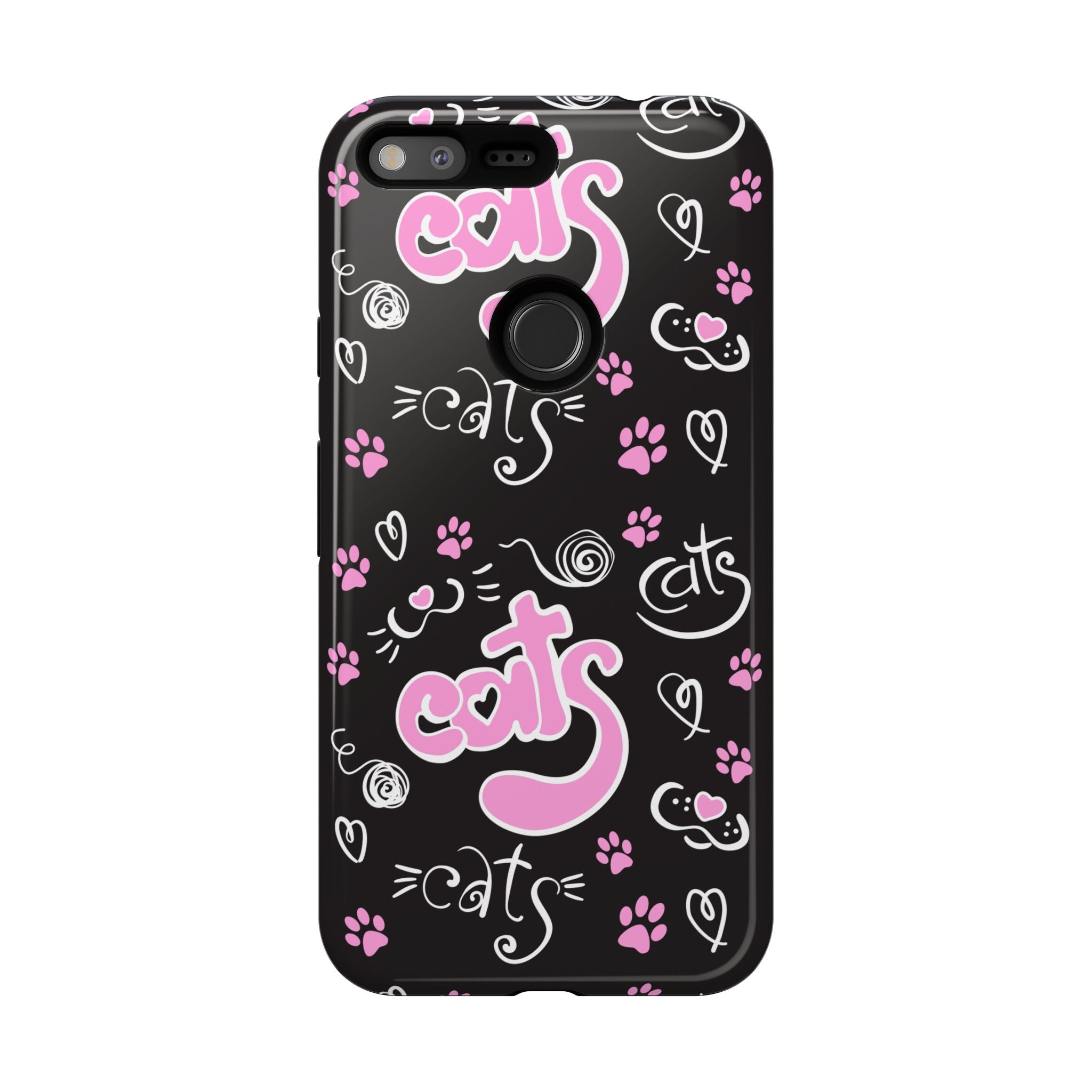 Cute Cat Print Phone Cases, Tough Cases for Cat Lovers, Pet Phone Cover, Gift for Cat Moms, Stylish Phone Accessories