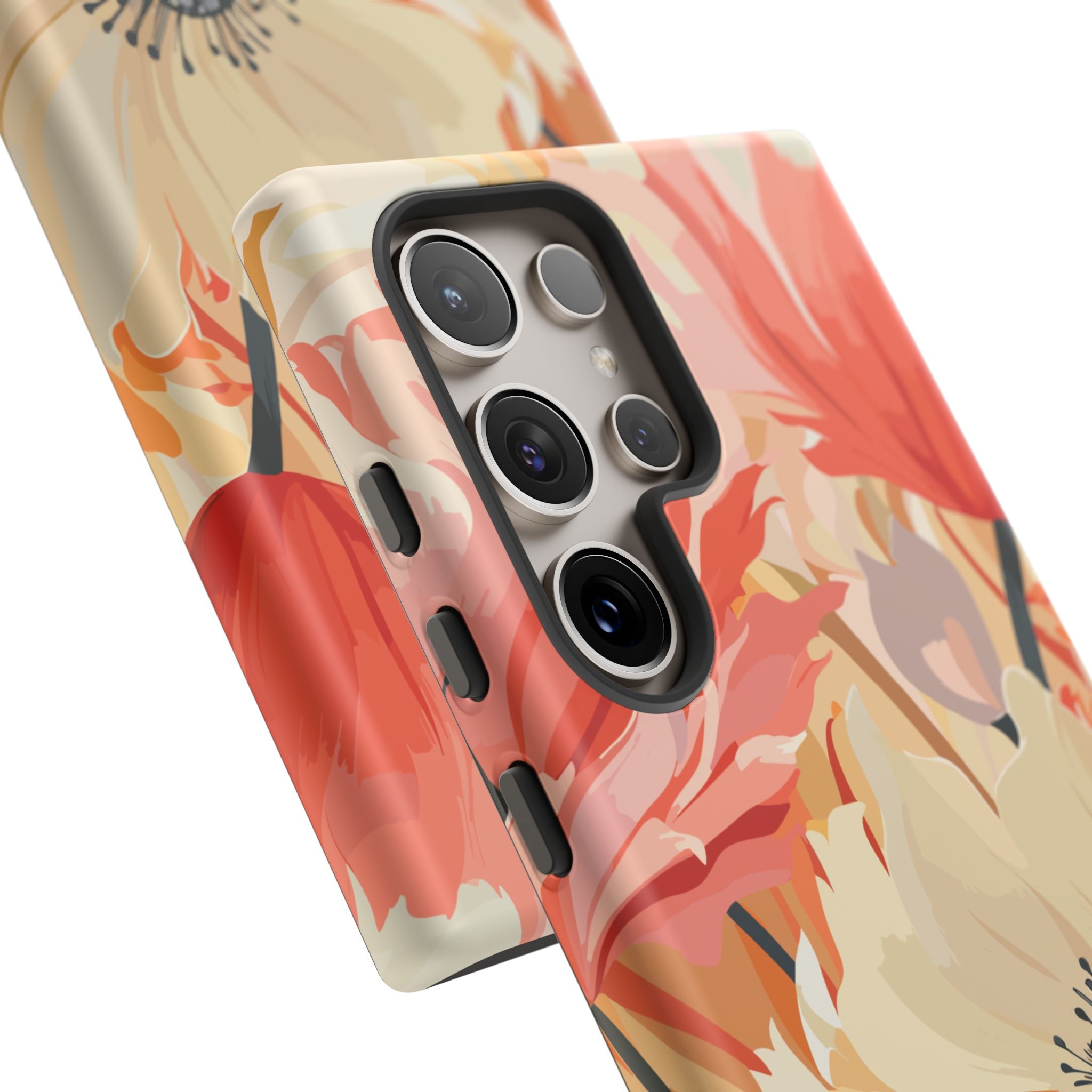Floral Phone Case, Tough Protective Cover for Floral Lovers, Perfect Gift for Friends, Spring Celebration, Art Lovers Gift