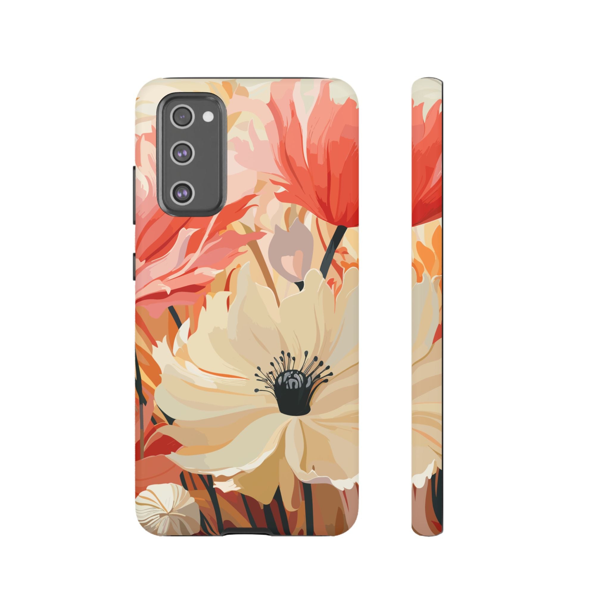 Floral Phone Case, Tough Protective Cover for Floral Lovers, Perfect Gift for Friends, Spring Celebration, Art Lovers Gift