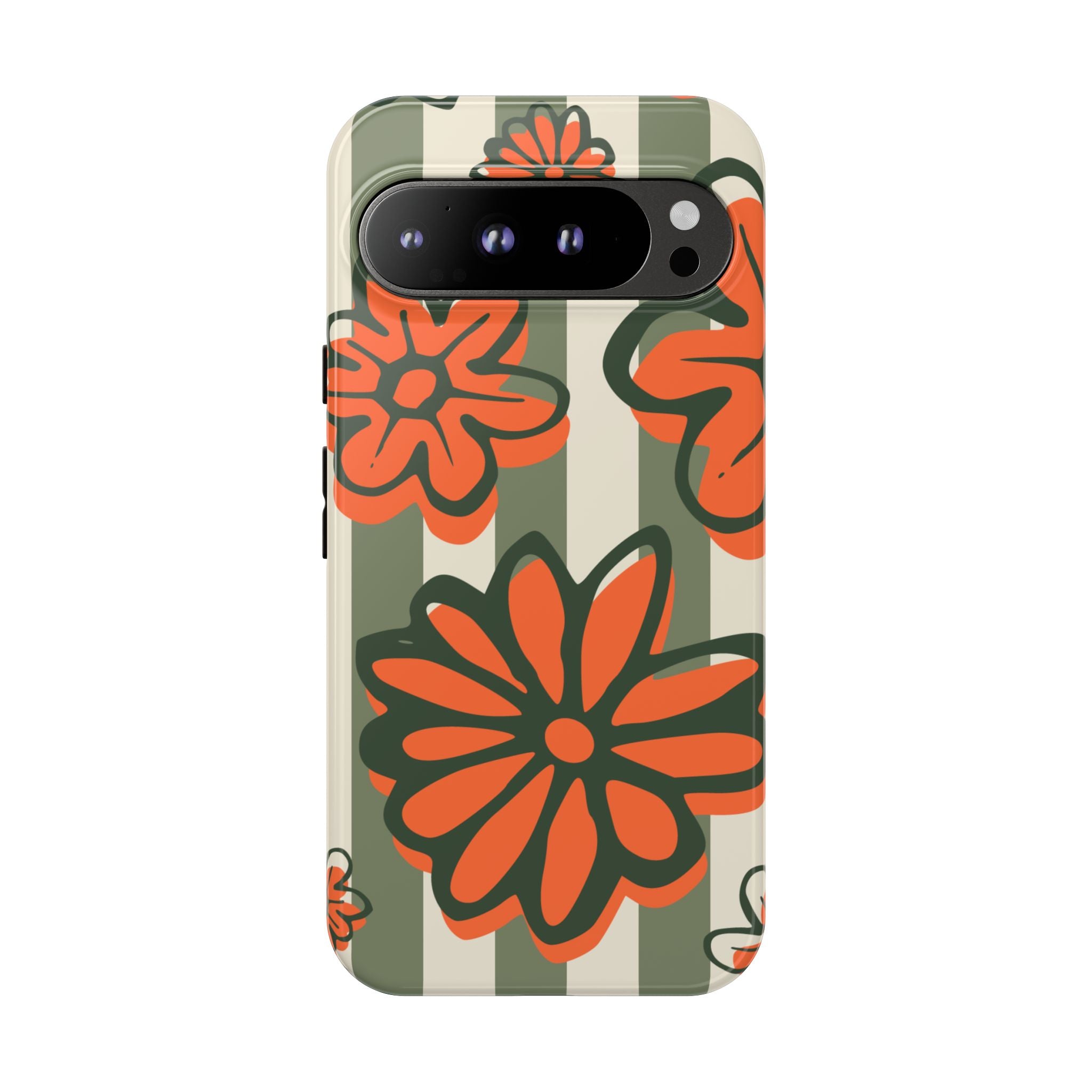 Floral Tough Phone Case - Trendy Protector for Pet Lovers, Super Cute Gift, Floral Design, Stylish Phone Cover, Unique Accessory