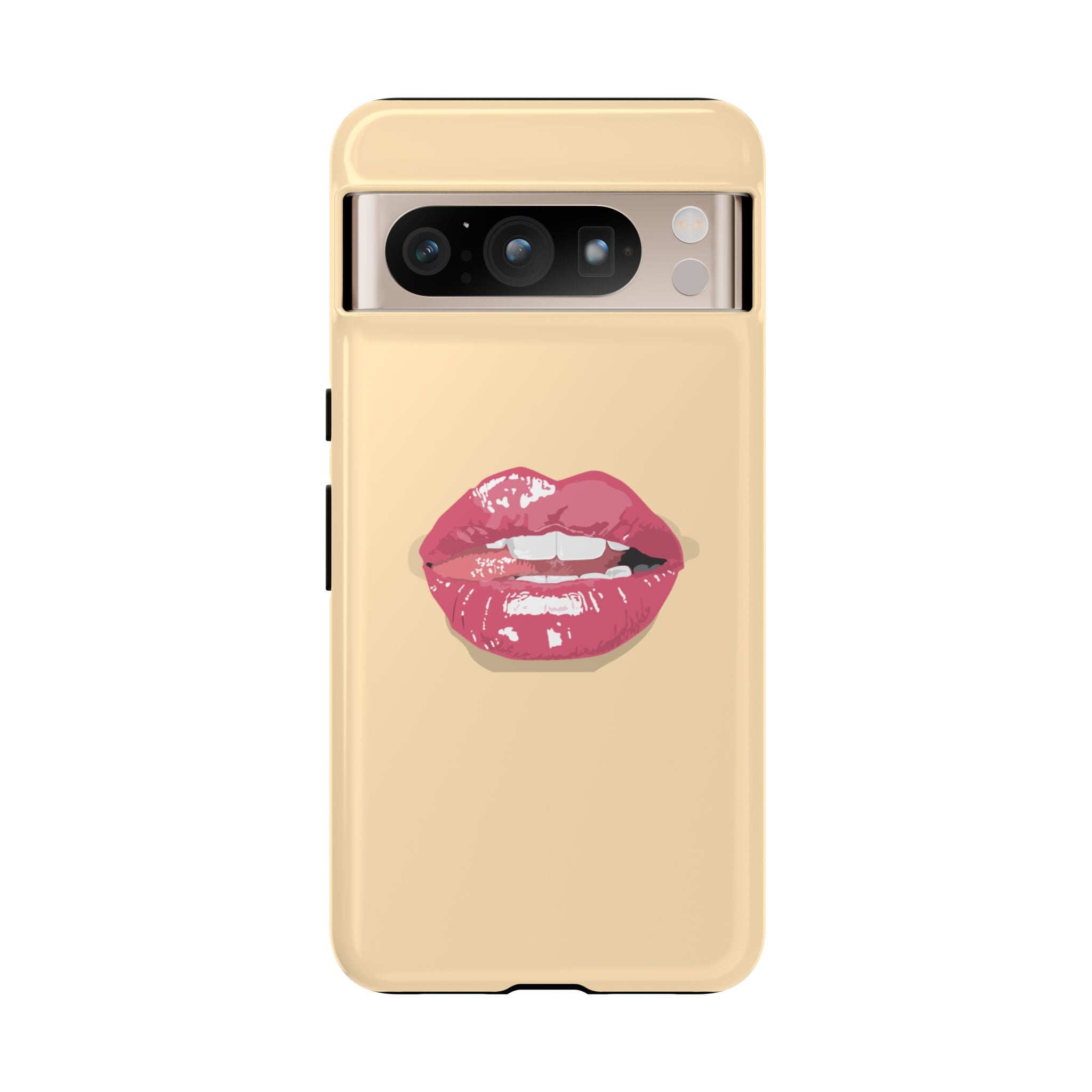 Stylish Phone Case with Lip Print, Trendy Mobile Cover, Fashion Accessory, Gift for Her, Cute Cell Phone Case