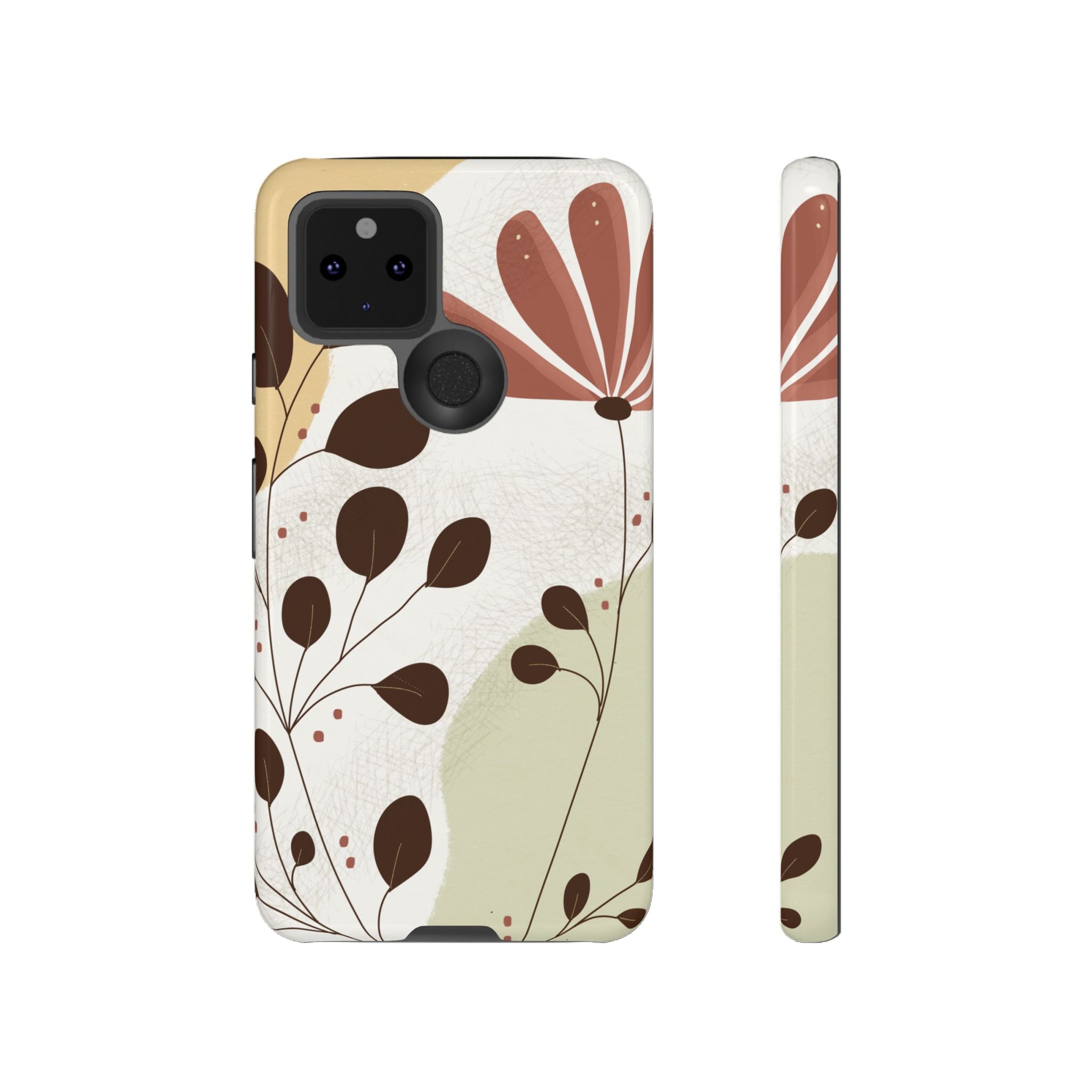 Floral Phone Case - Stylish Tough Cases for Women, Trendy Phone Cover, Gift for Her, Birthday Present, Everyday Use