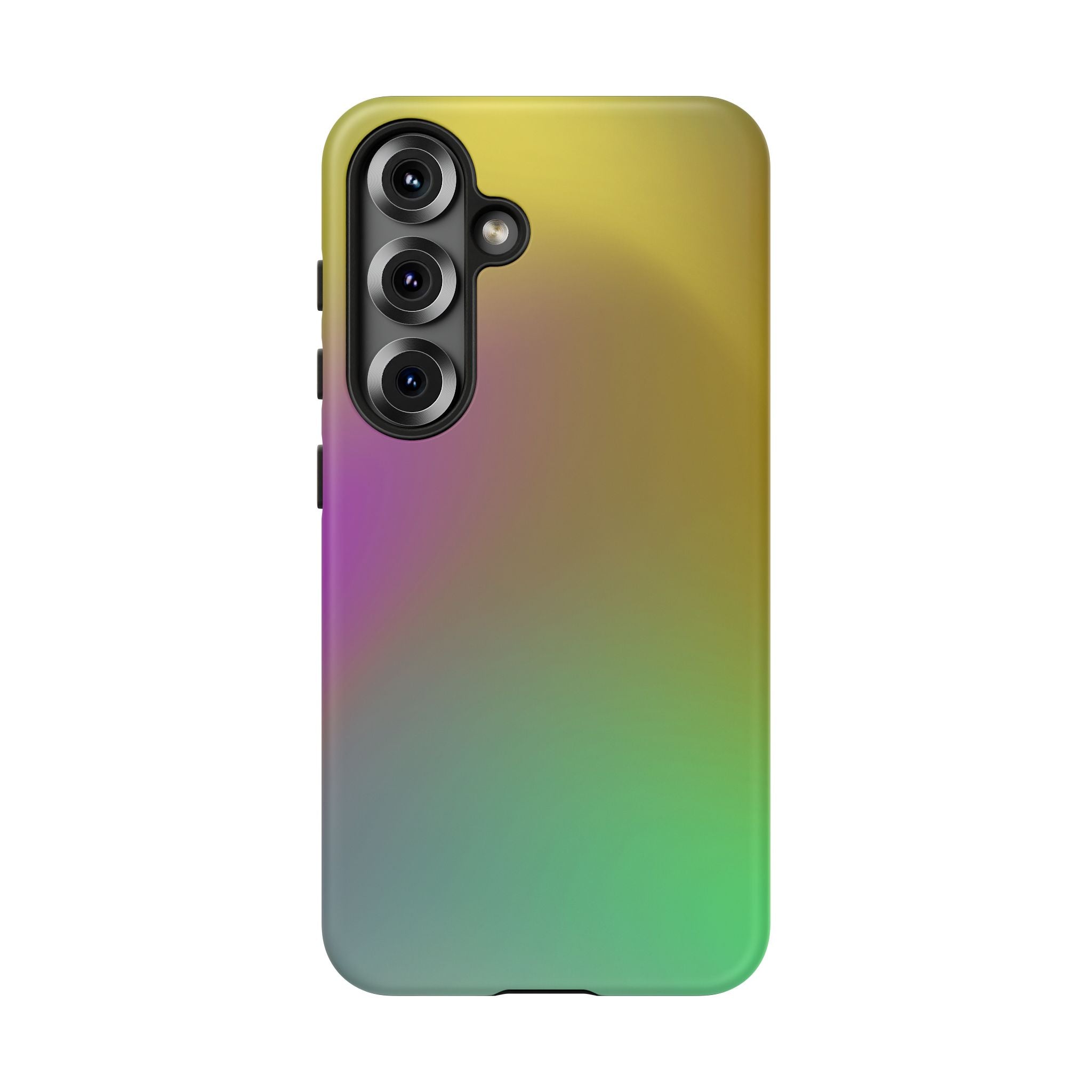 Vibrant Phone Case, Tough Cases, Colorful Phone Cover, Durable Mobile Case, Yellow Green Gradient Design