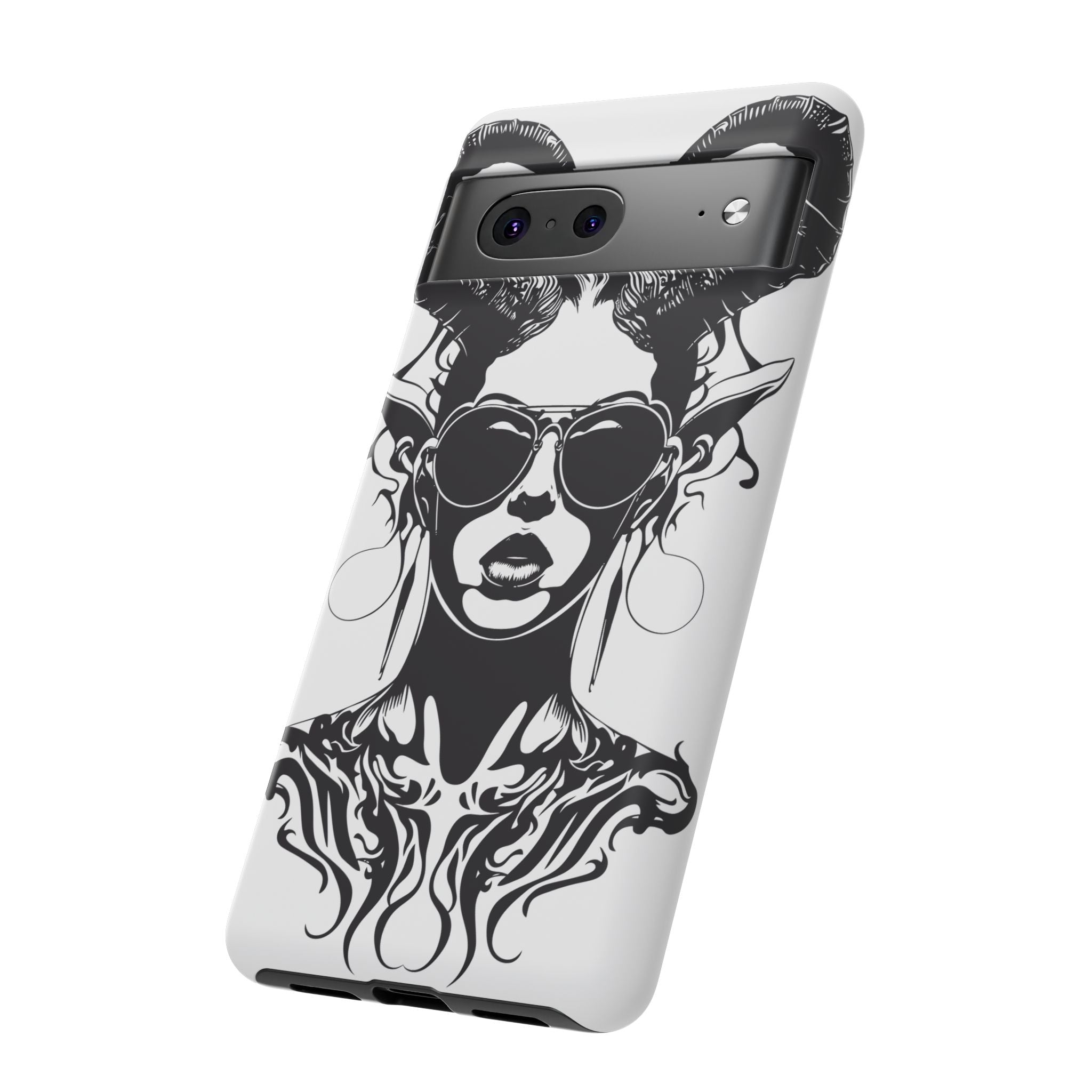 Tough Cases: Stylish Phone Case with Edgy Design, Protective Cover, Gift for Her, Trendy Accessories, Unique Art, Holiday Present