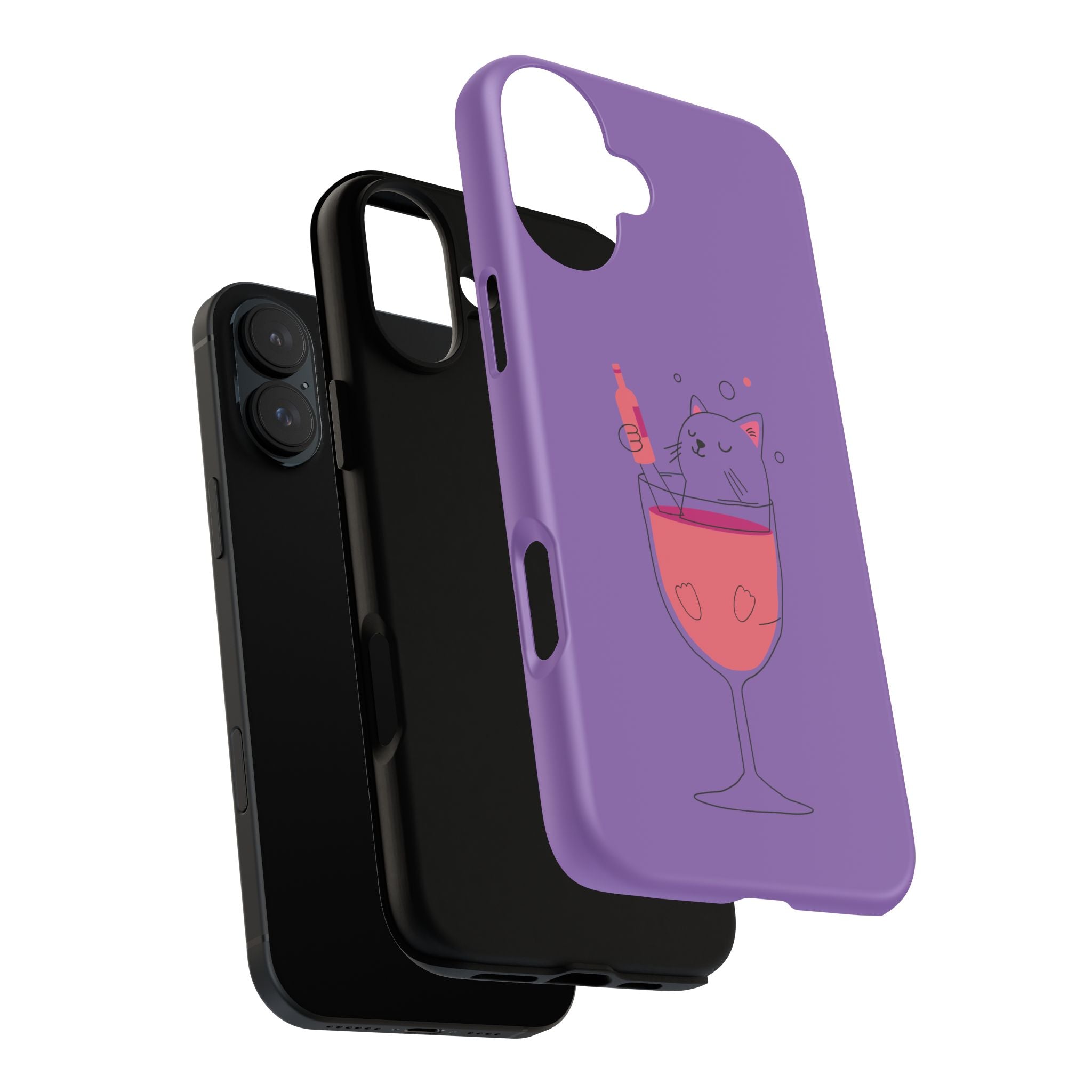 Cute Cat Phone Case, Fun Gift for Cat Lovers, Colorful Phone Cover, Pet Lover Accessory, Unique Cat Themed Case