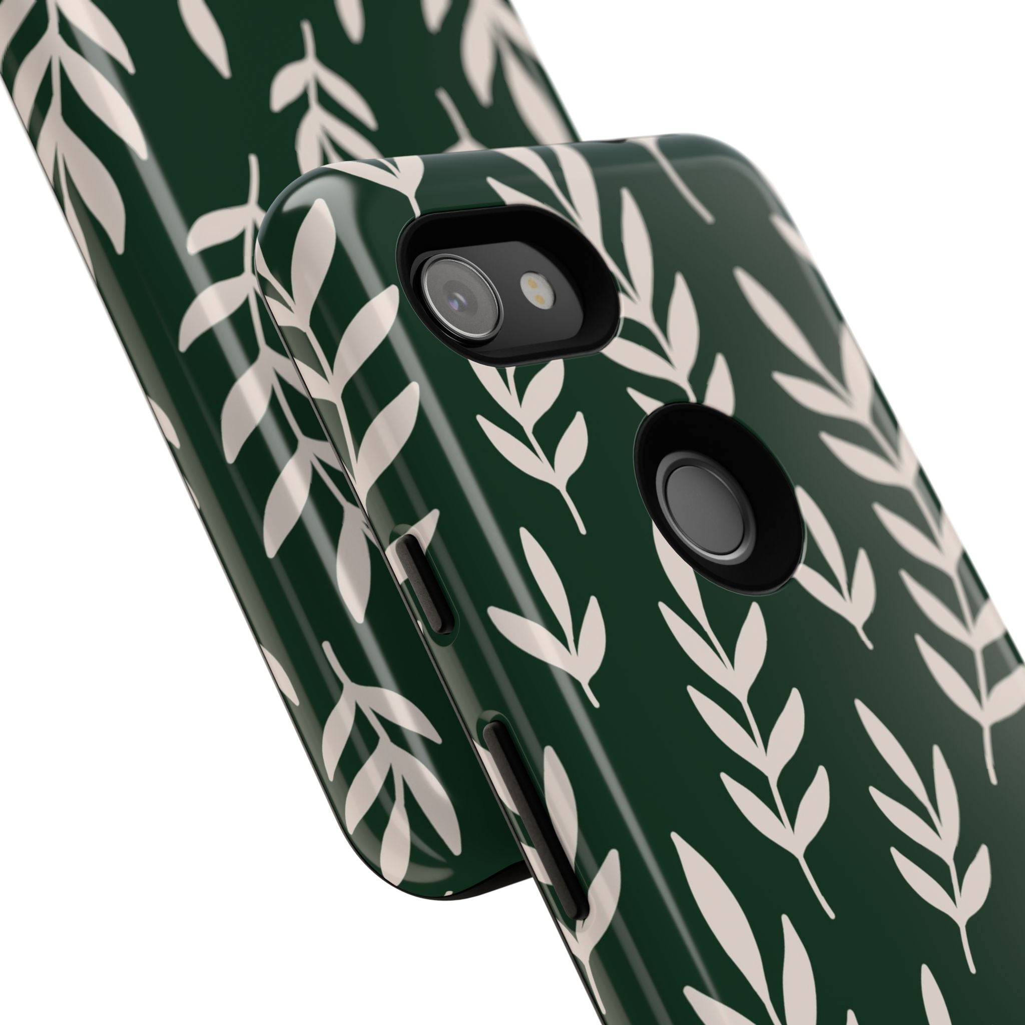 Leafy Phone Case, Tough Cases for Nature Lovers, Green Leaf Design, Eco-Friendly, Stylish Mobile Cover, Gift for Her