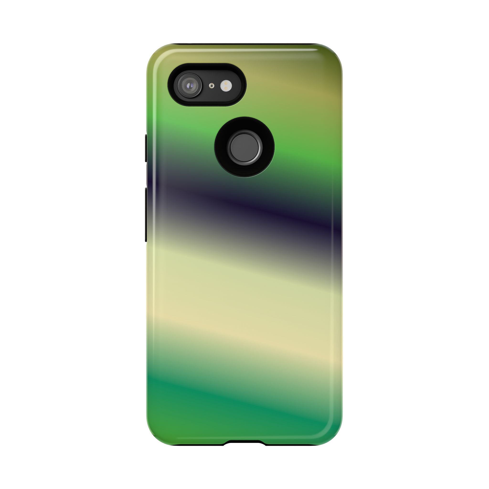 Gradient Phone Case - Tough Cases, Unique Cell Phone Cover, Stylish Tech Accessories, Green and Black Gradient, Perfect Gift