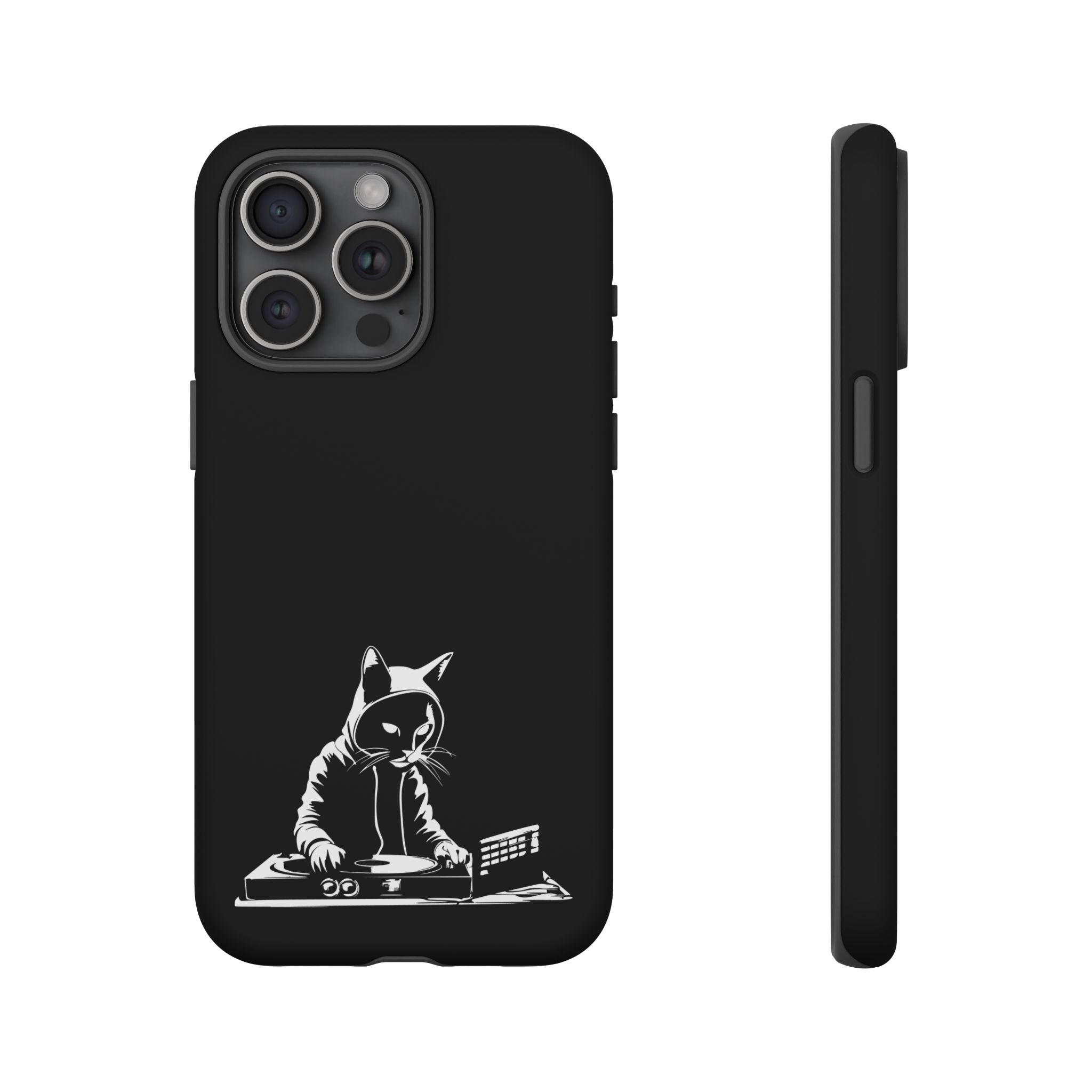 Cat DJ Phone Case | Stylish Tough Cases for Music Lovers, Gift for Cat Owners, Unique Phone Accessory, Cool Tech Gear