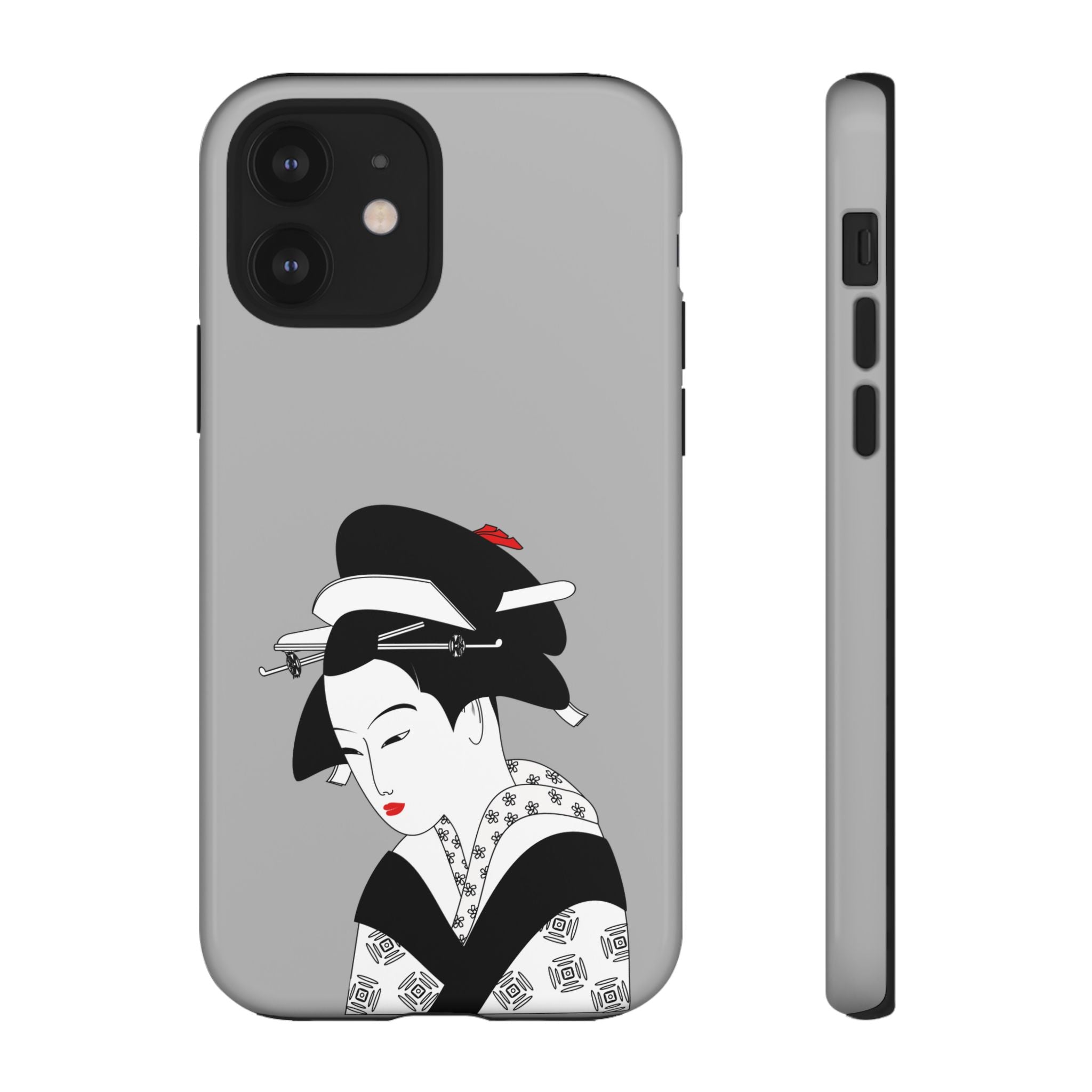 Stylish Phone Case with Japanese Geisha Design, Tough Phone Case, Cute Phone Cover, Japanese Art, Ethnic Style