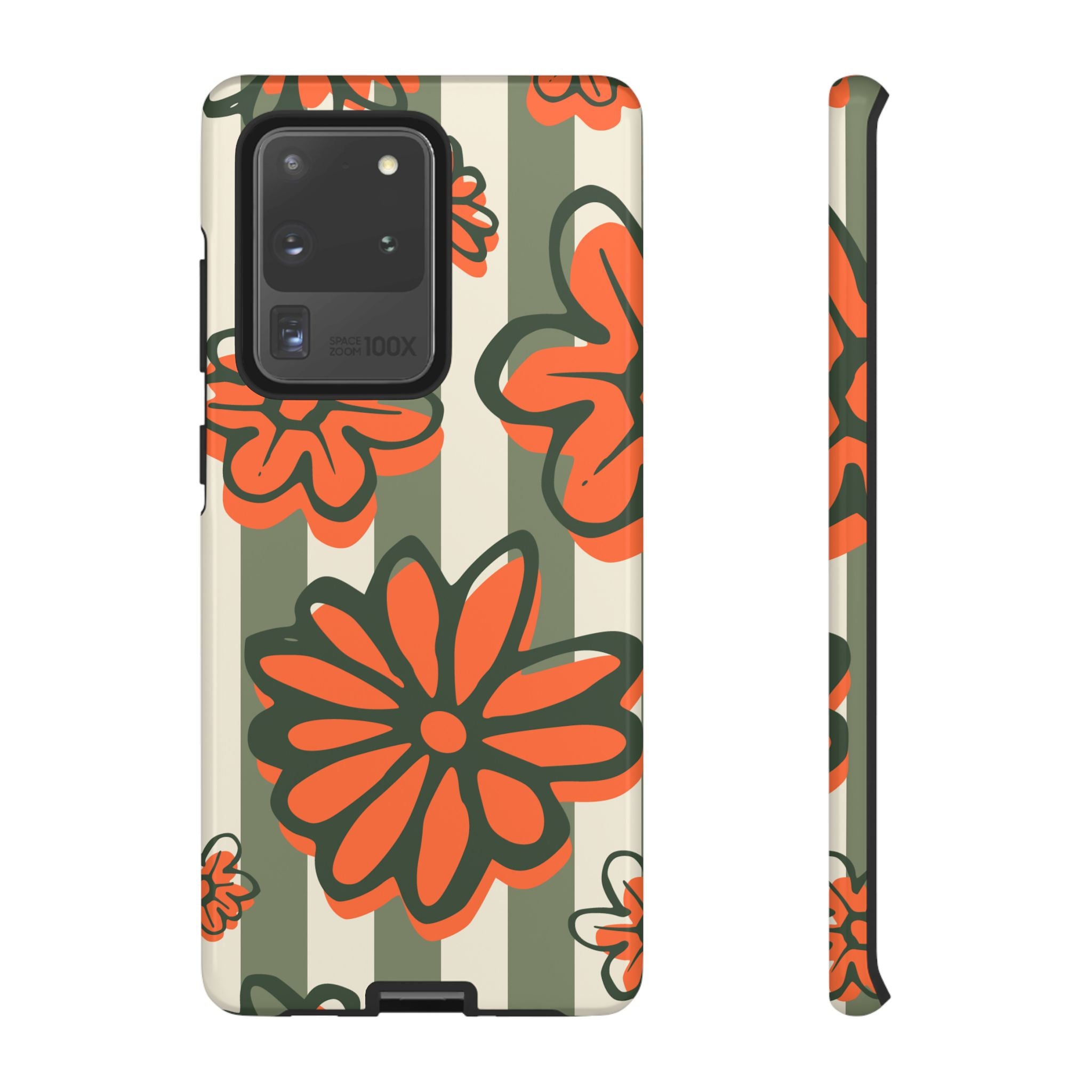 Floral Tough Phone Case - Trendy Protector for Pet Lovers, Super Cute Gift, Floral Design, Stylish Phone Cover, Unique Accessory