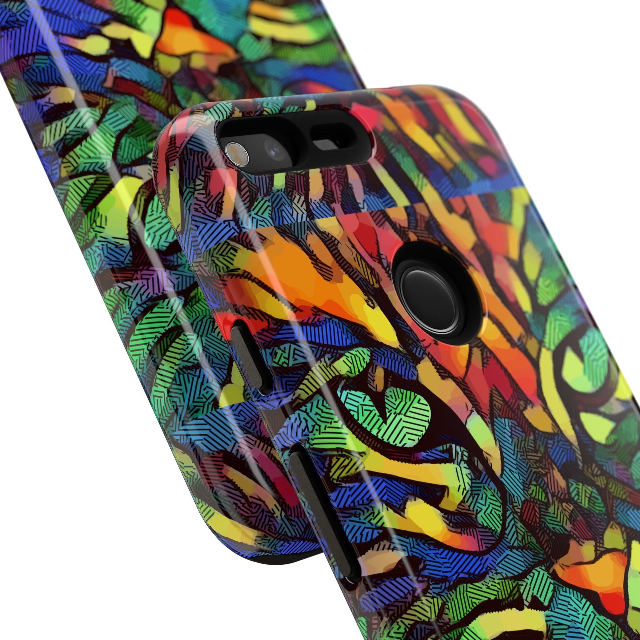 Colorful Phone Cases for Vibrant Style - Tough Cases, Unique Gifts, Animal Print, Artistic Design, Phone Accessories, Eco-Friendly