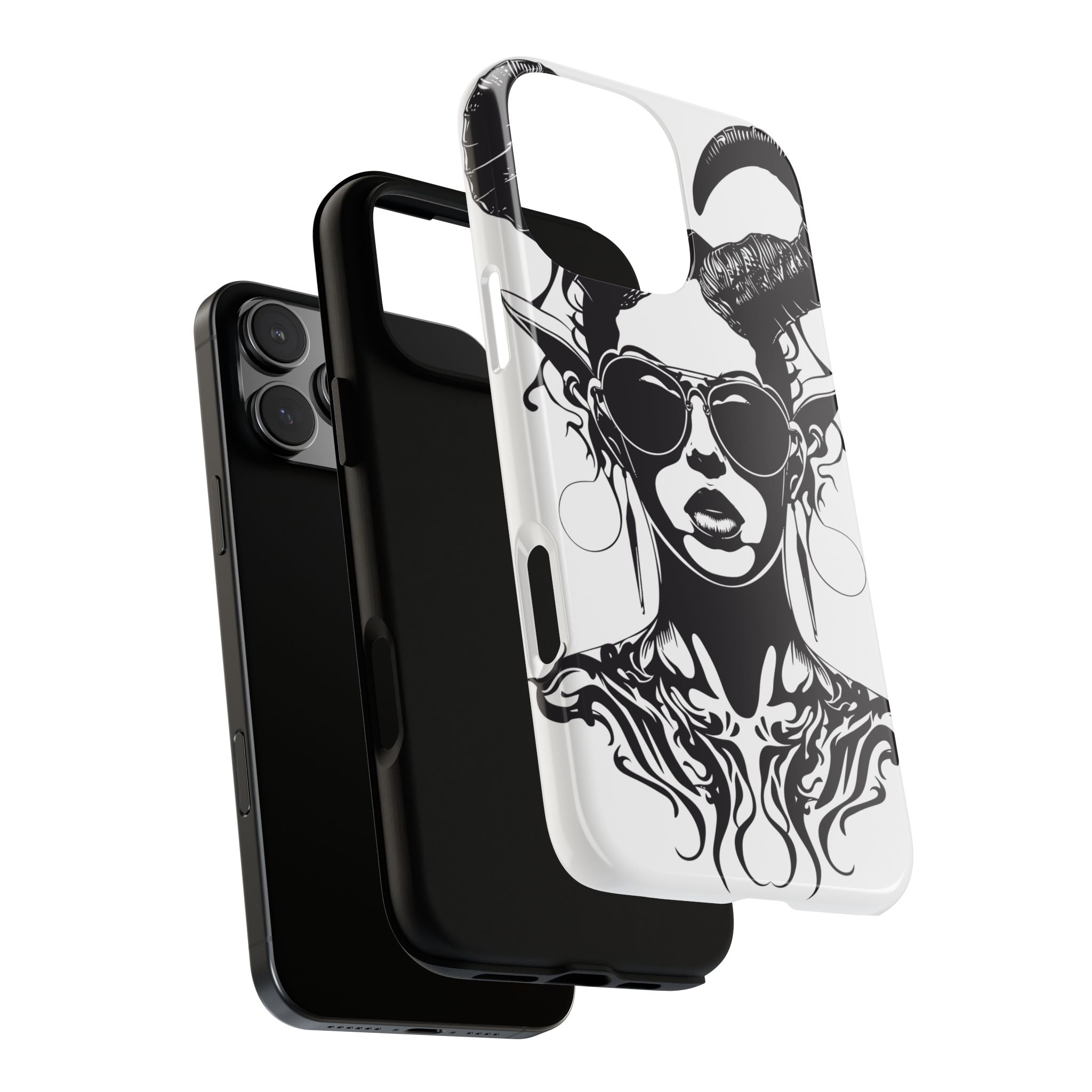 Tough Cases: Stylish Phone Case with Edgy Design, Protective Cover, Gift for Her, Trendy Accessories, Unique Art, Holiday Present