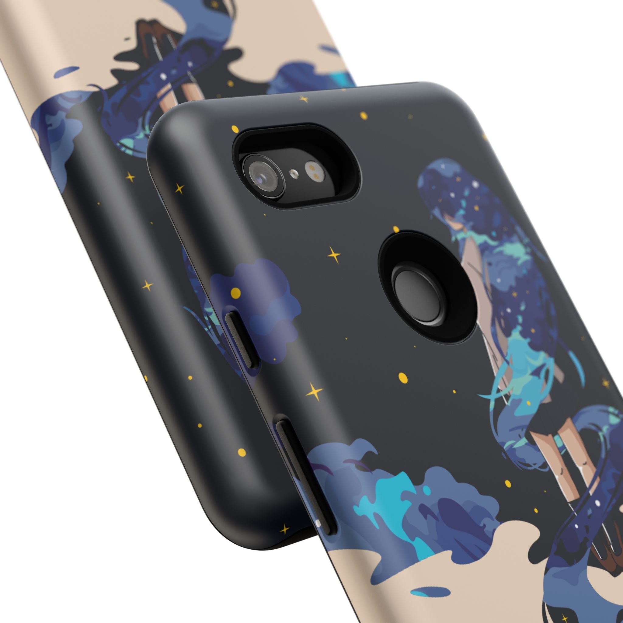Galaxy-Inspired Phone Case, Celestial Design, Tough Phone Cover, Gift for Space Lovers, Artsy Accessories, Unique Merchandise