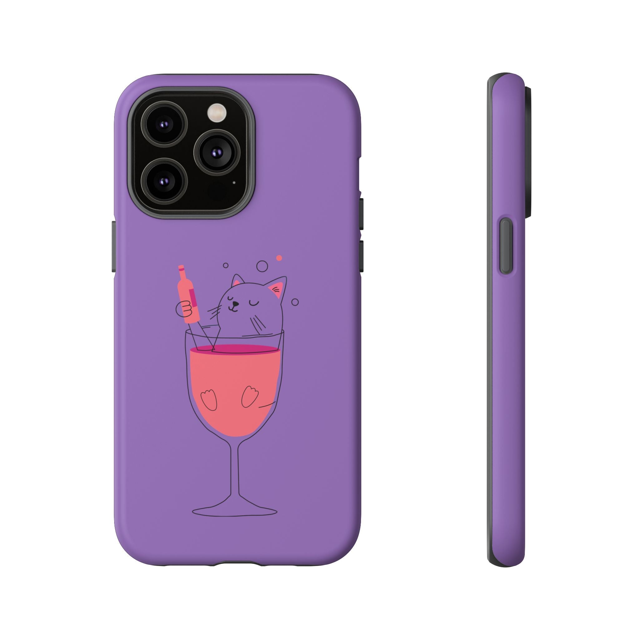 Cute Cat Phone Case, Fun Gift for Cat Lovers, Colorful Phone Cover, Pet Lover Accessory, Unique Cat Themed Case