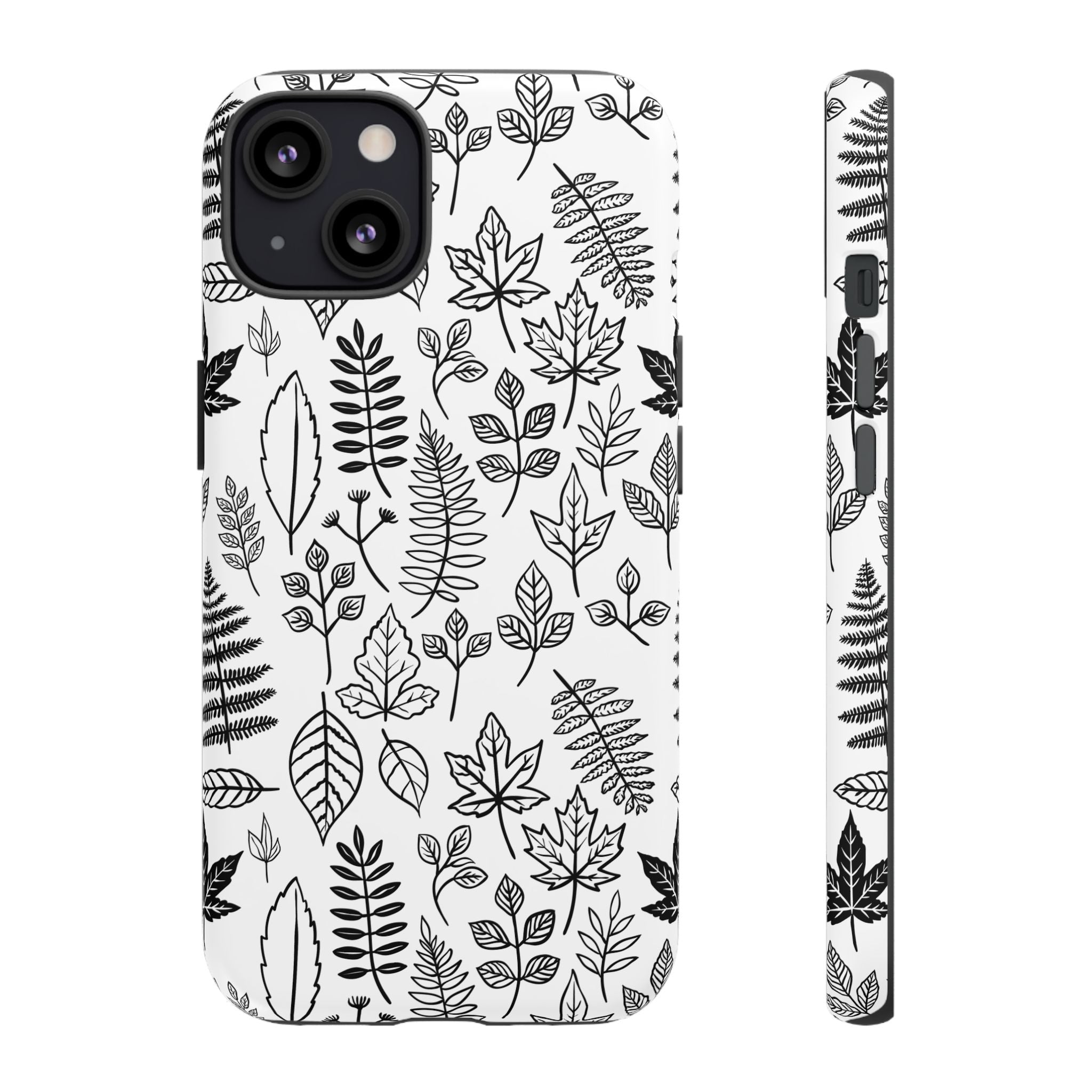 Stylish Phone Case for Nature Lovers, Botanical Design, Gift for Her, Fall Accessories, Customizable Tech Gear
