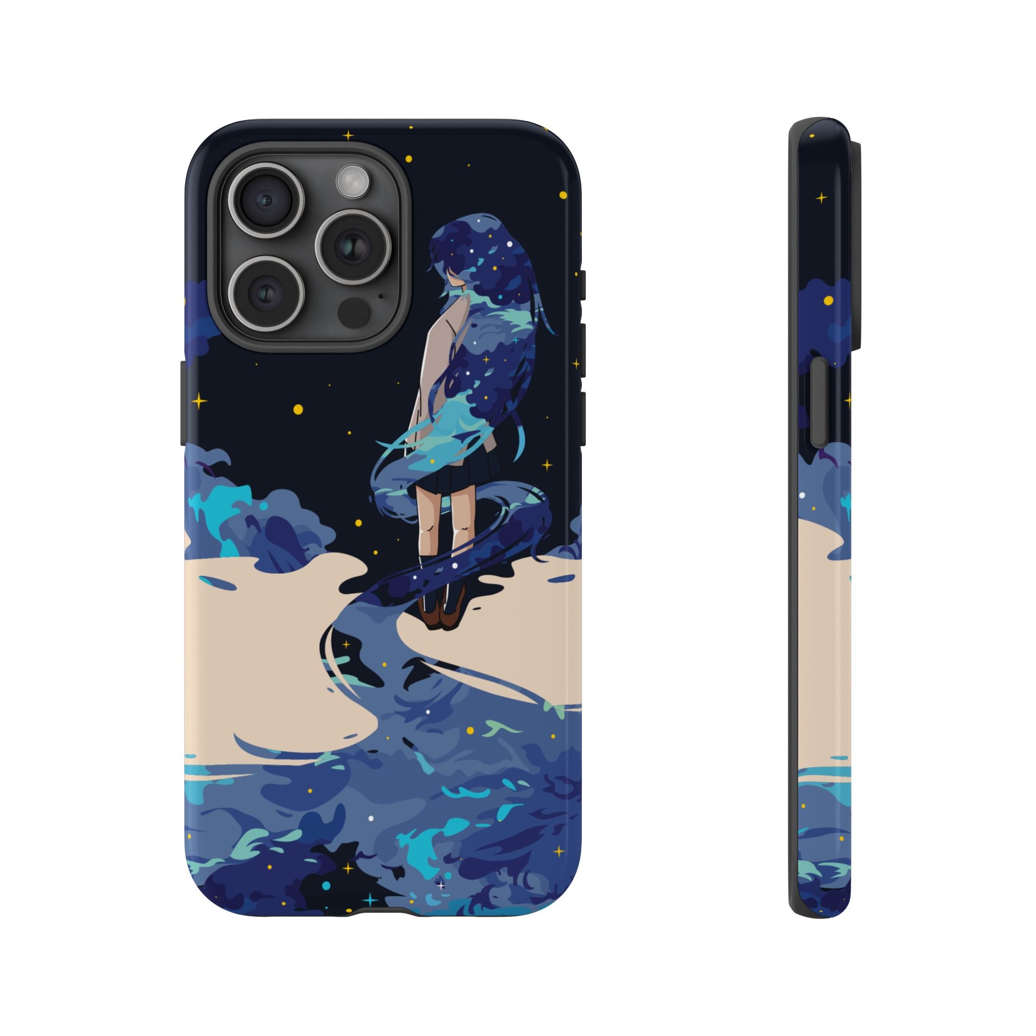 Galaxy-Inspired Phone Case, Celestial Design, Tough Phone Cover, Gift for Space Lovers, Artsy Accessories, Unique Merchandise