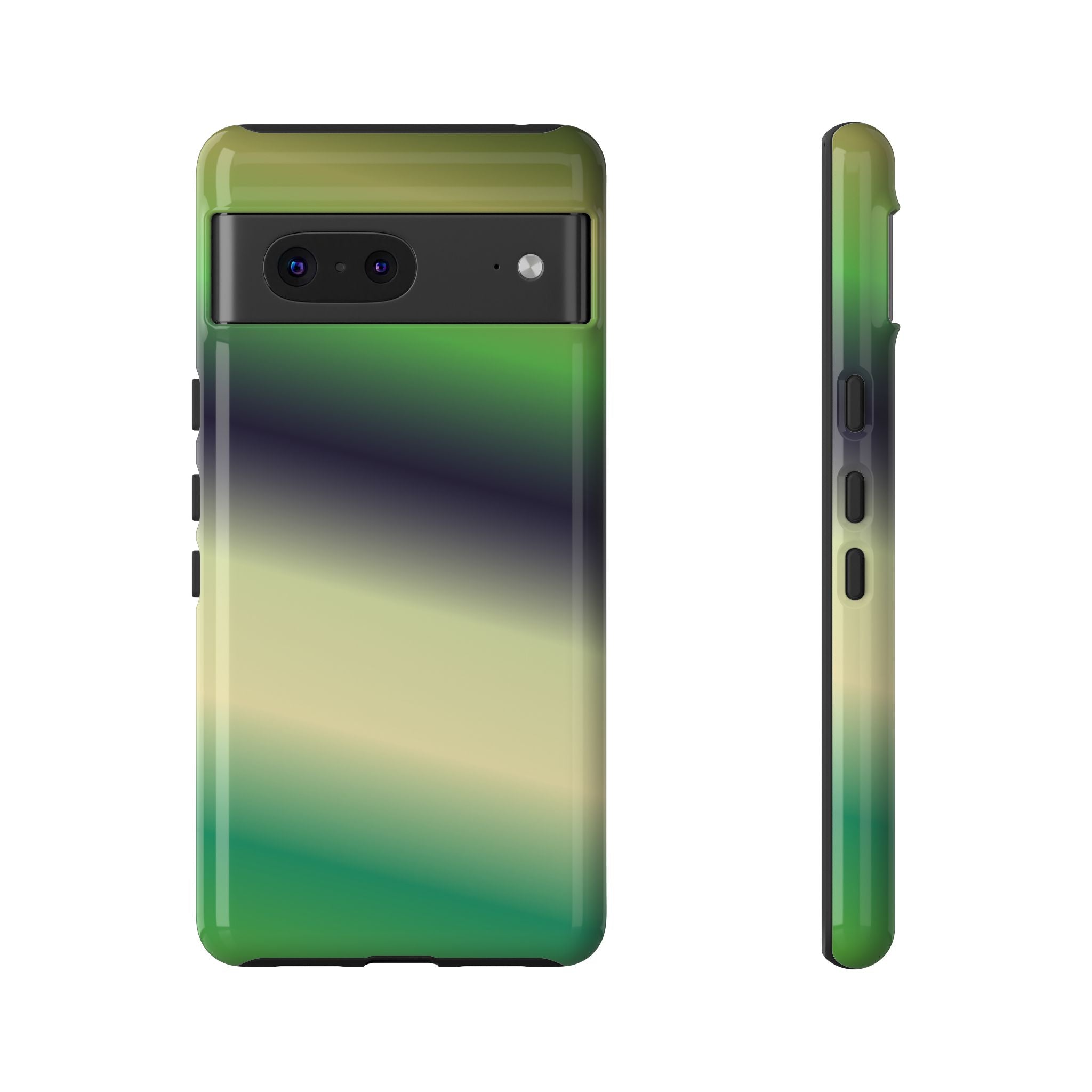 Gradient Phone Case - Tough Cases, Unique Cell Phone Cover, Stylish Tech Accessories, Green and Black Gradient, Perfect Gift