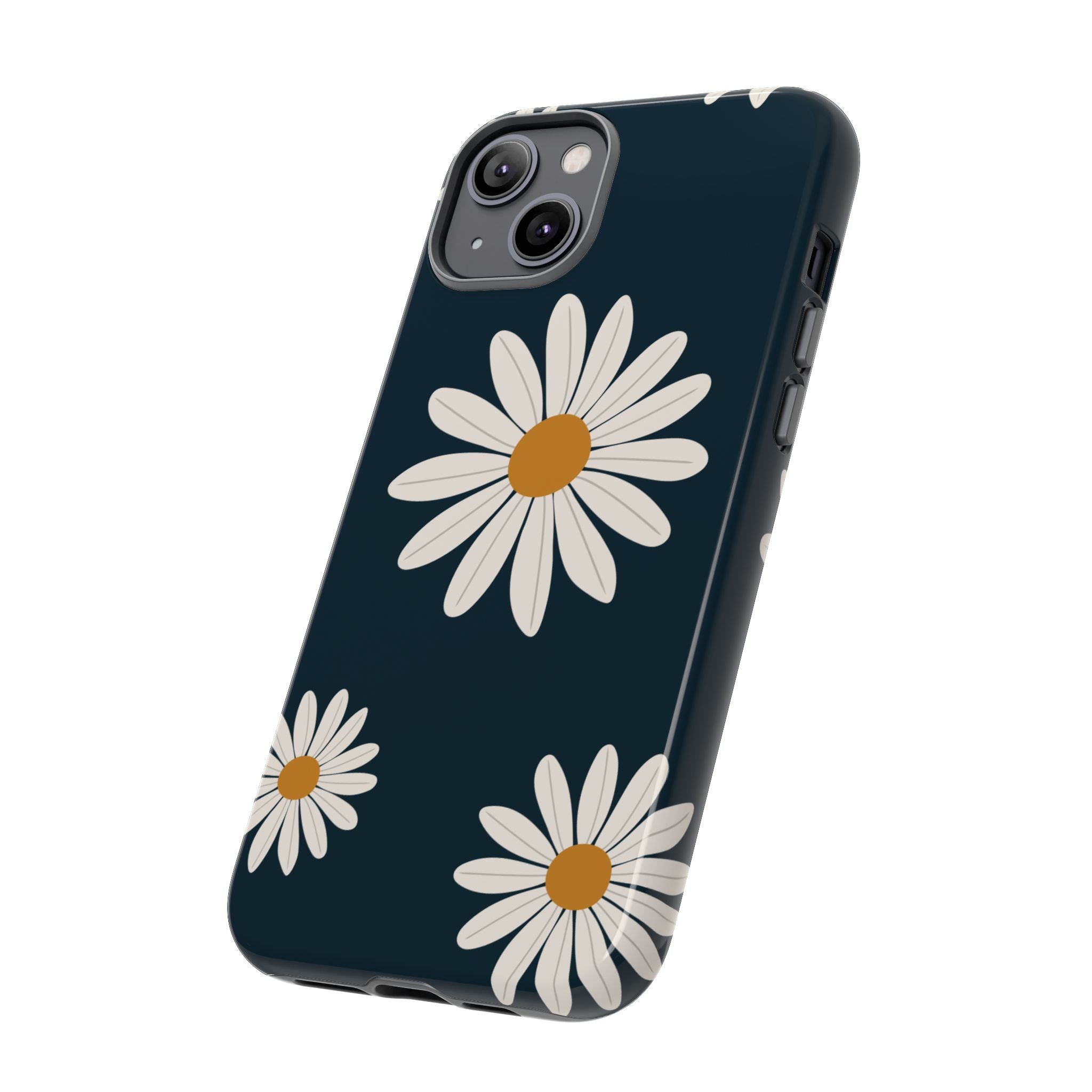 Daisy Phone Case, Floral Phone Cover, Tough Phone Case, Gift for Flower Lovers, Smartphone Accessory, Spring Design