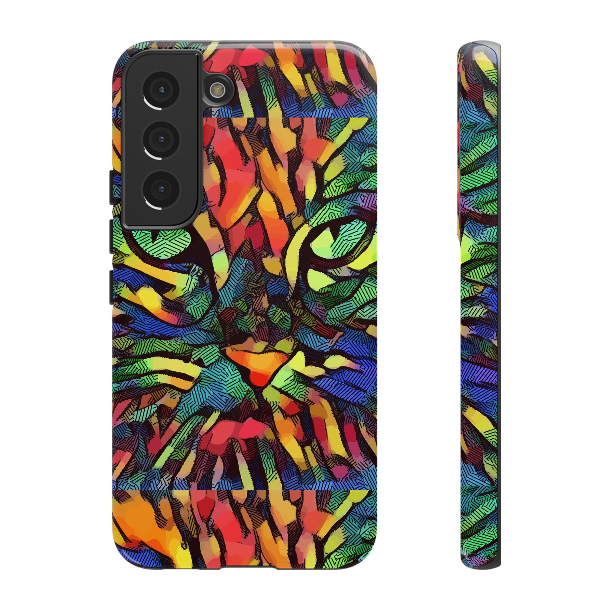 Colorful Phone Cases for Vibrant Style - Tough Cases, Unique Gifts, Animal Print, Artistic Design, Phone Accessories, Eco-Friendly