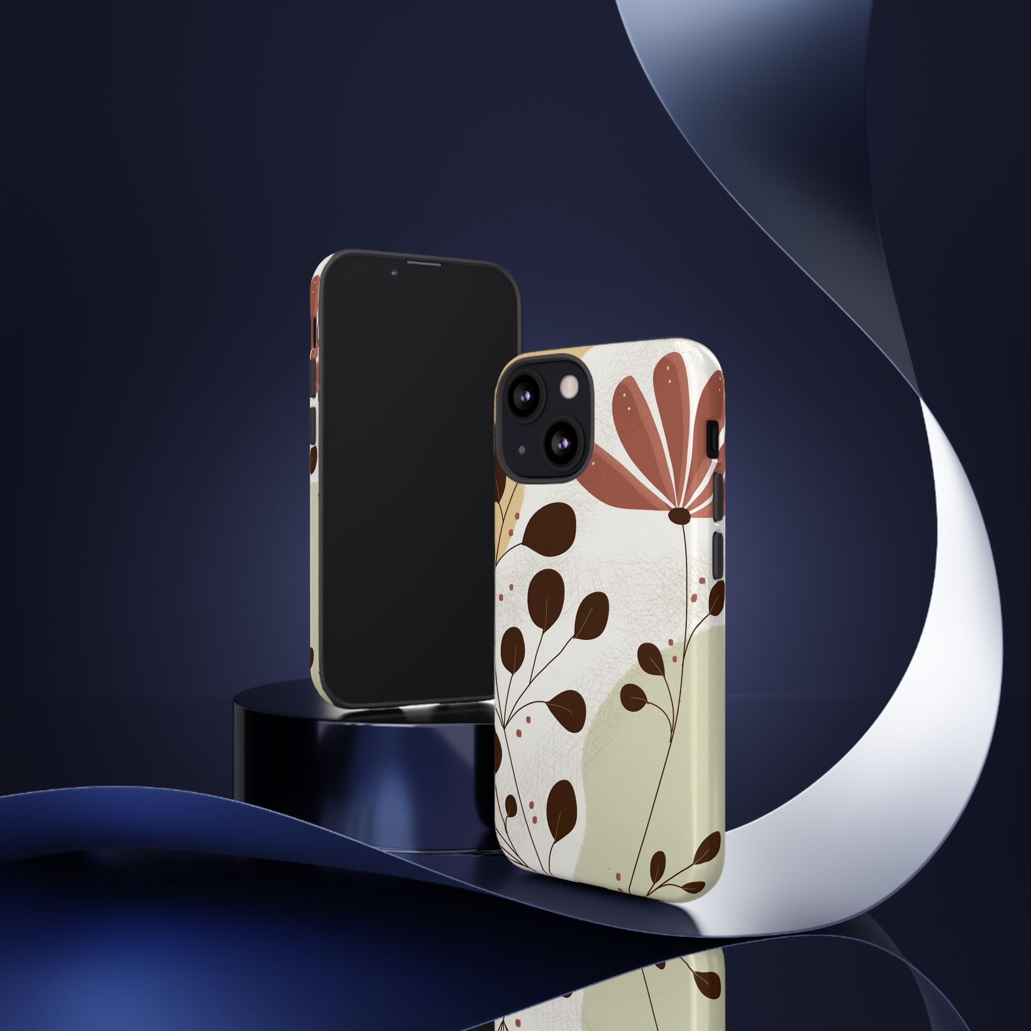 Floral Phone Case - Stylish Tough Cases for Women, Trendy Phone Cover, Gift for Her, Birthday Present, Everyday Use