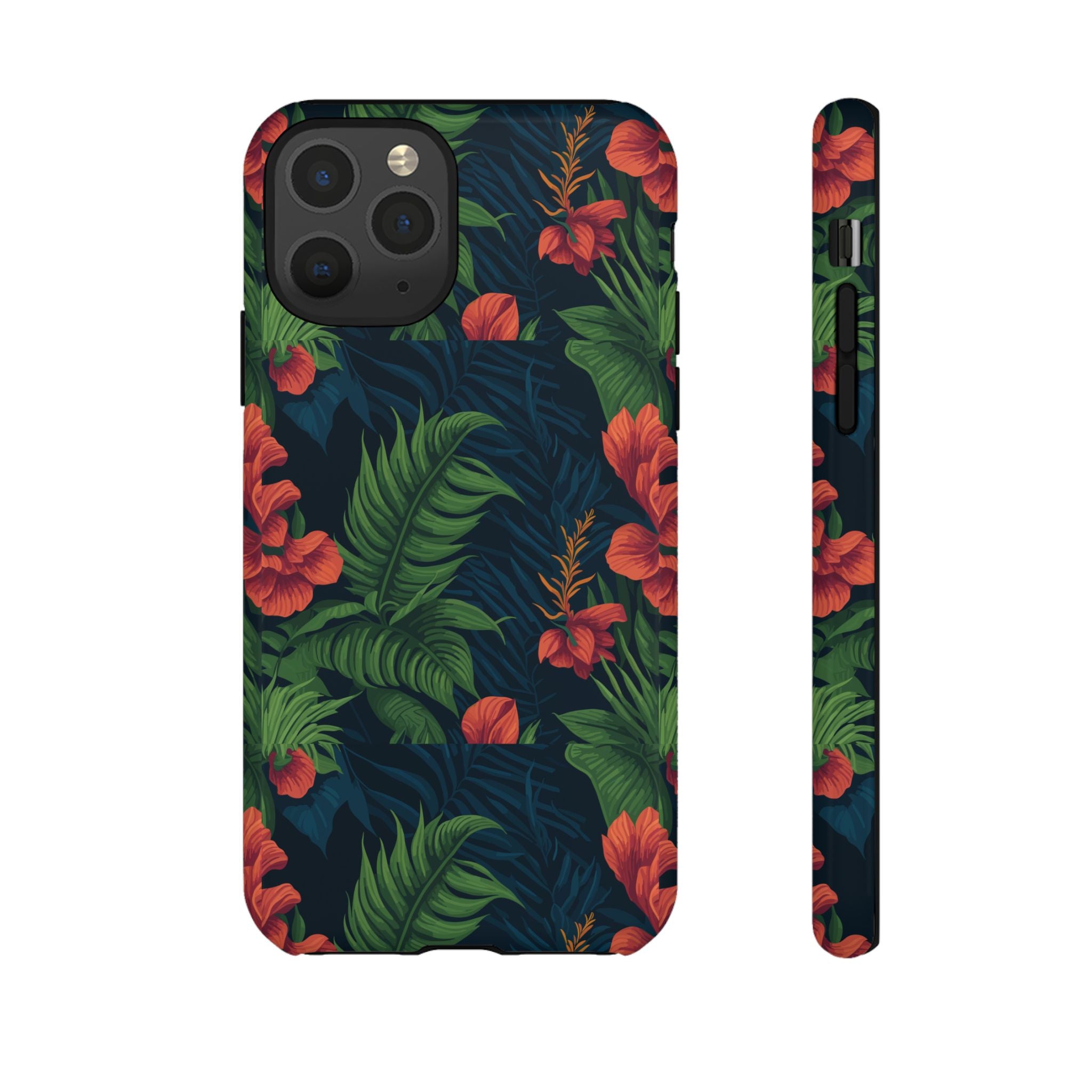 Tropical Phone Case with Floral Design, Eco-Friendly Protection for Summer Vibes, Ideal Gift for Nature Lovers, Vibrant Background
