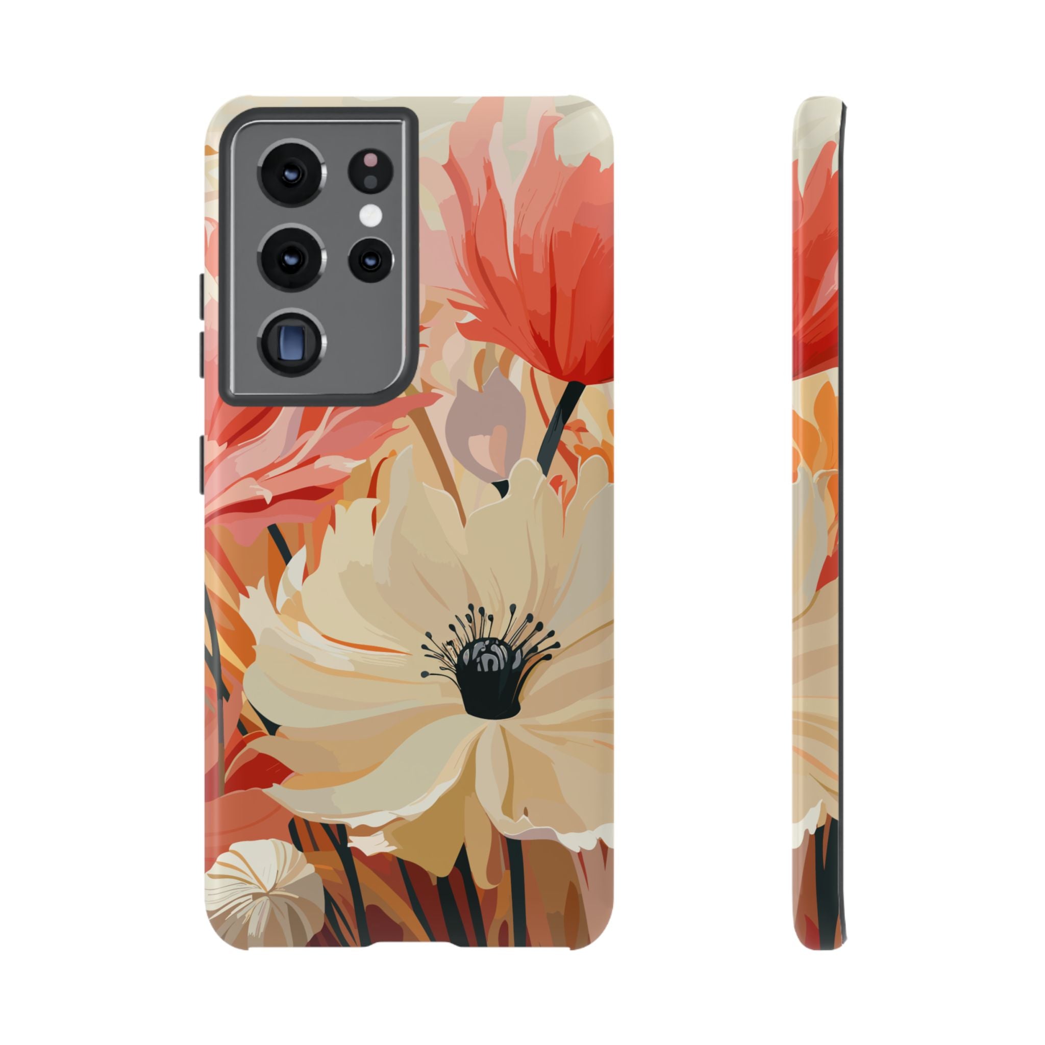 Floral Phone Case, Tough Protective Cover for Floral Lovers, Perfect Gift for Friends, Spring Celebration, Art Lovers Gift