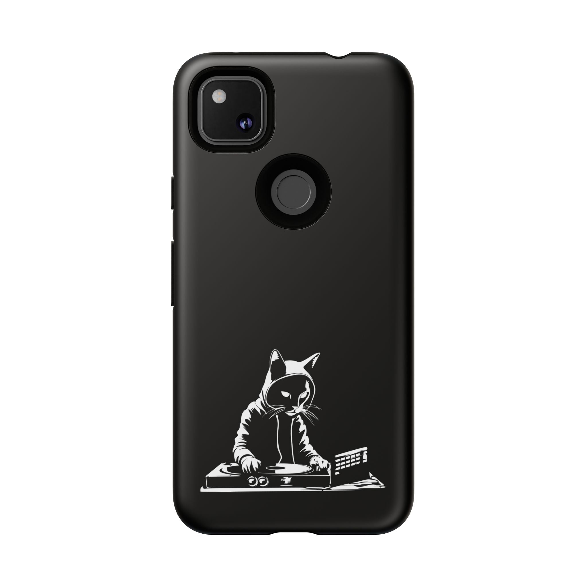 Cat DJ Phone Case | Stylish Tough Cases for Music Lovers, Gift for Cat Owners, Unique Phone Accessory, Cool Tech Gear