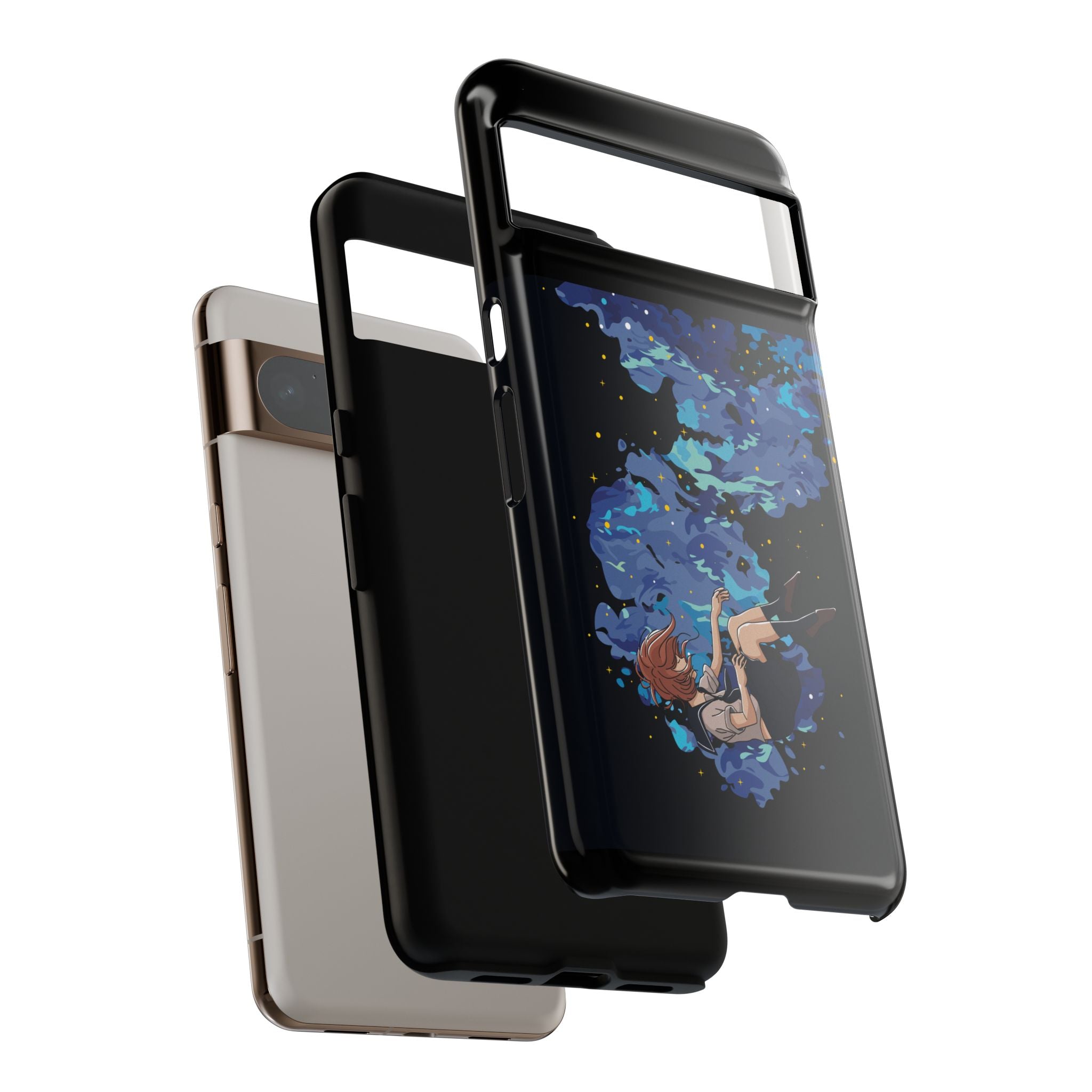 Tough Cases Phone Case - Artistic Galaxy Design, Cute Sleeve for Teens, Gift for Students, Unique Mobile Accessory, Trendy Tech Protection