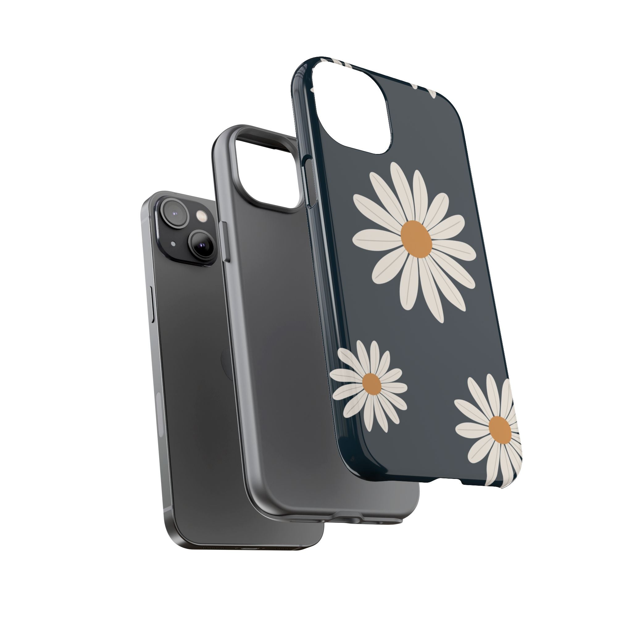 Daisy Phone Case, Floral Phone Cover, Tough Phone Case, Gift for Flower Lovers, Smartphone Accessory, Spring Design