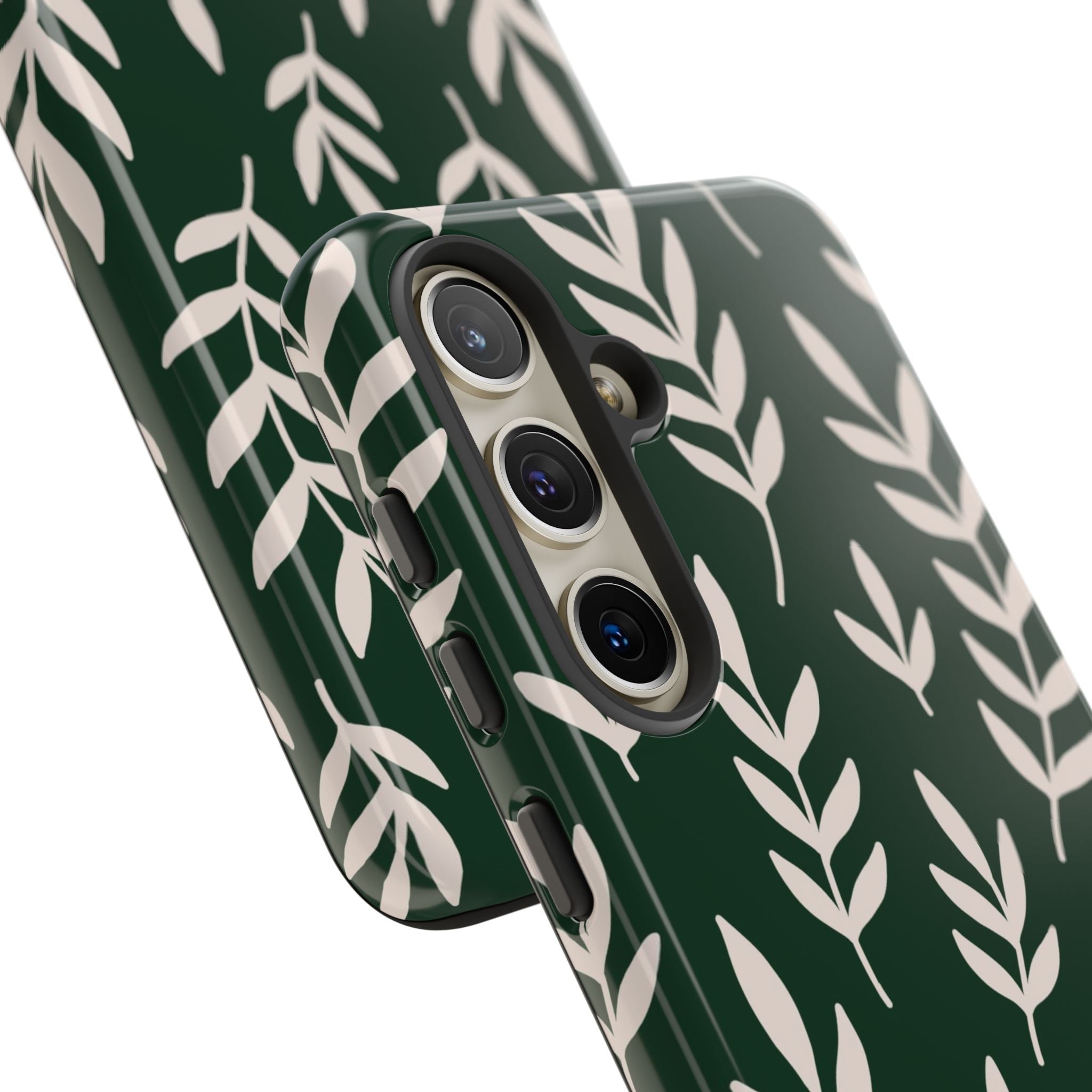 Leafy Phone Case, Tough Cases for Nature Lovers, Green Leaf Design, Eco-Friendly, Stylish Mobile Cover, Gift for Her