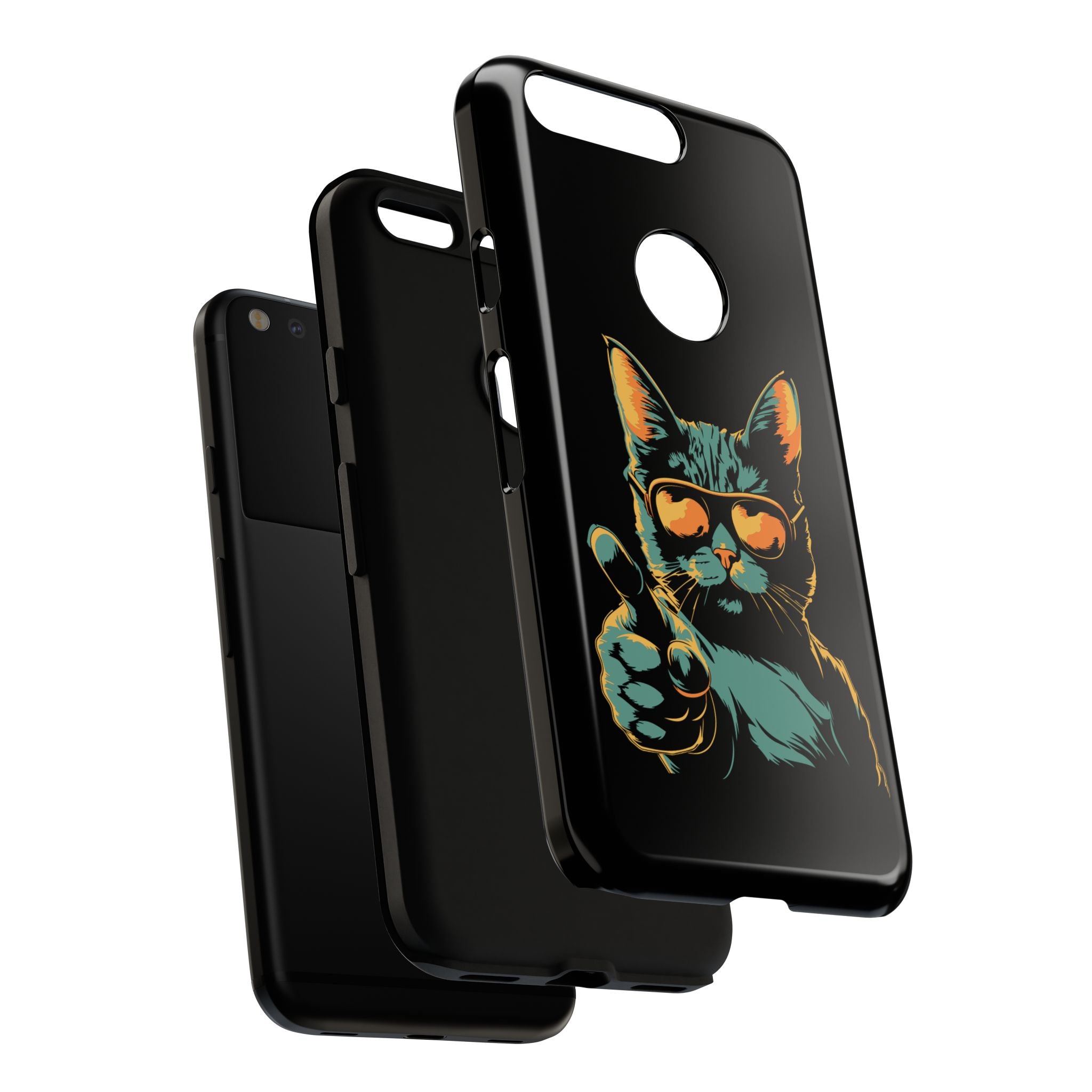 Cool Cat Phone Case, Stylish Phone Cover, Pet Lover Gift, Cute Cat Design, Fun Cat Accessories
