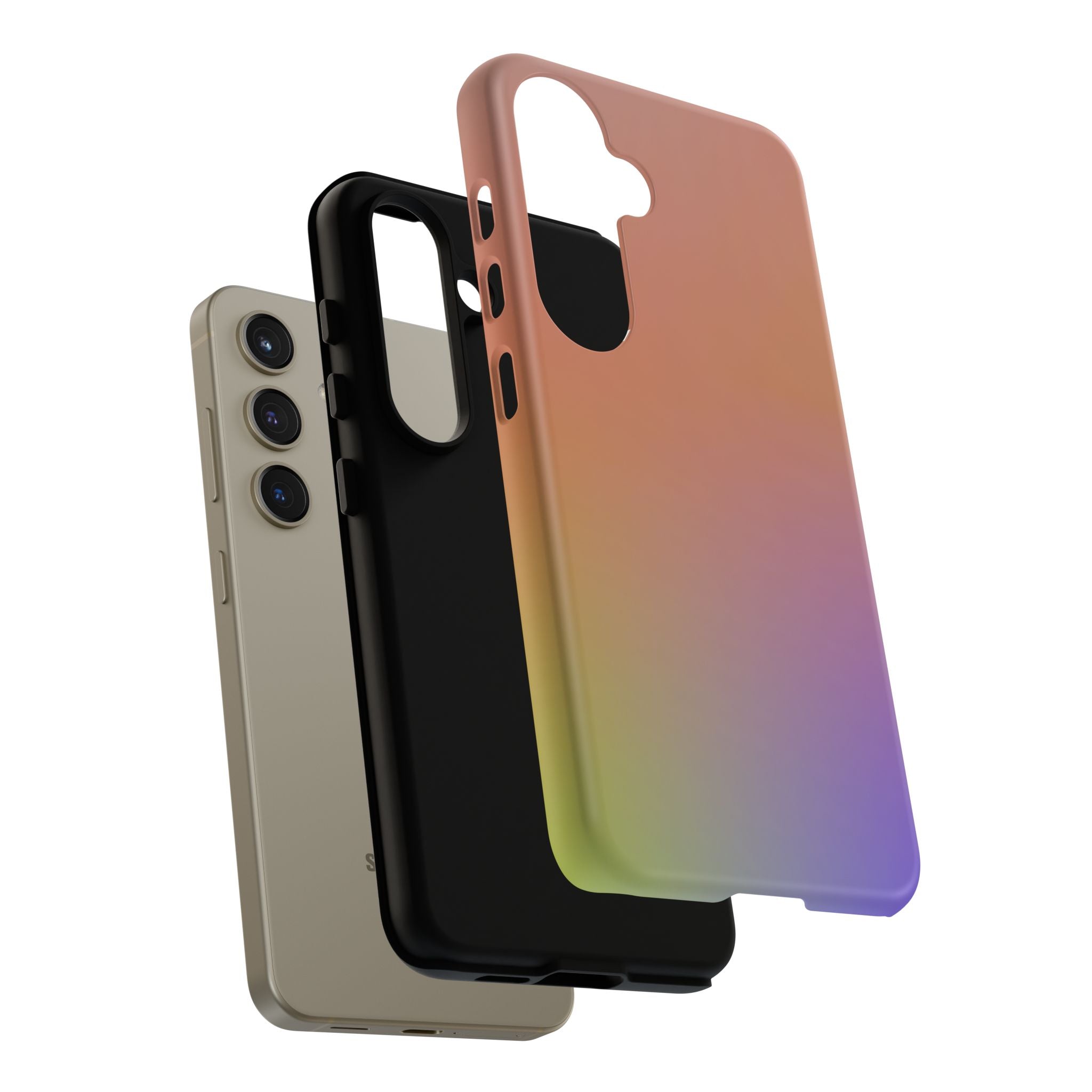 Colorful Gradient Phone Case, Tough Cases for iPhone, Customizable Phone Cover, Trendy Tech Accessory, Gift for Tech Lovers